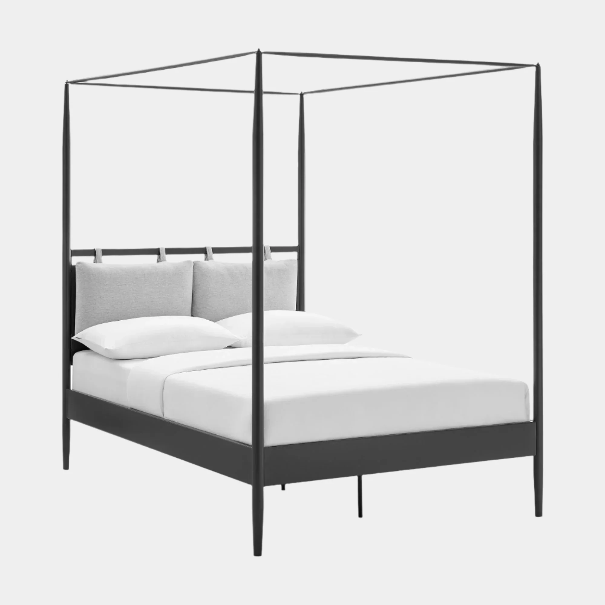 Marlowe 4-Poster Canopy Metal Queen Platform Bed - Image 12