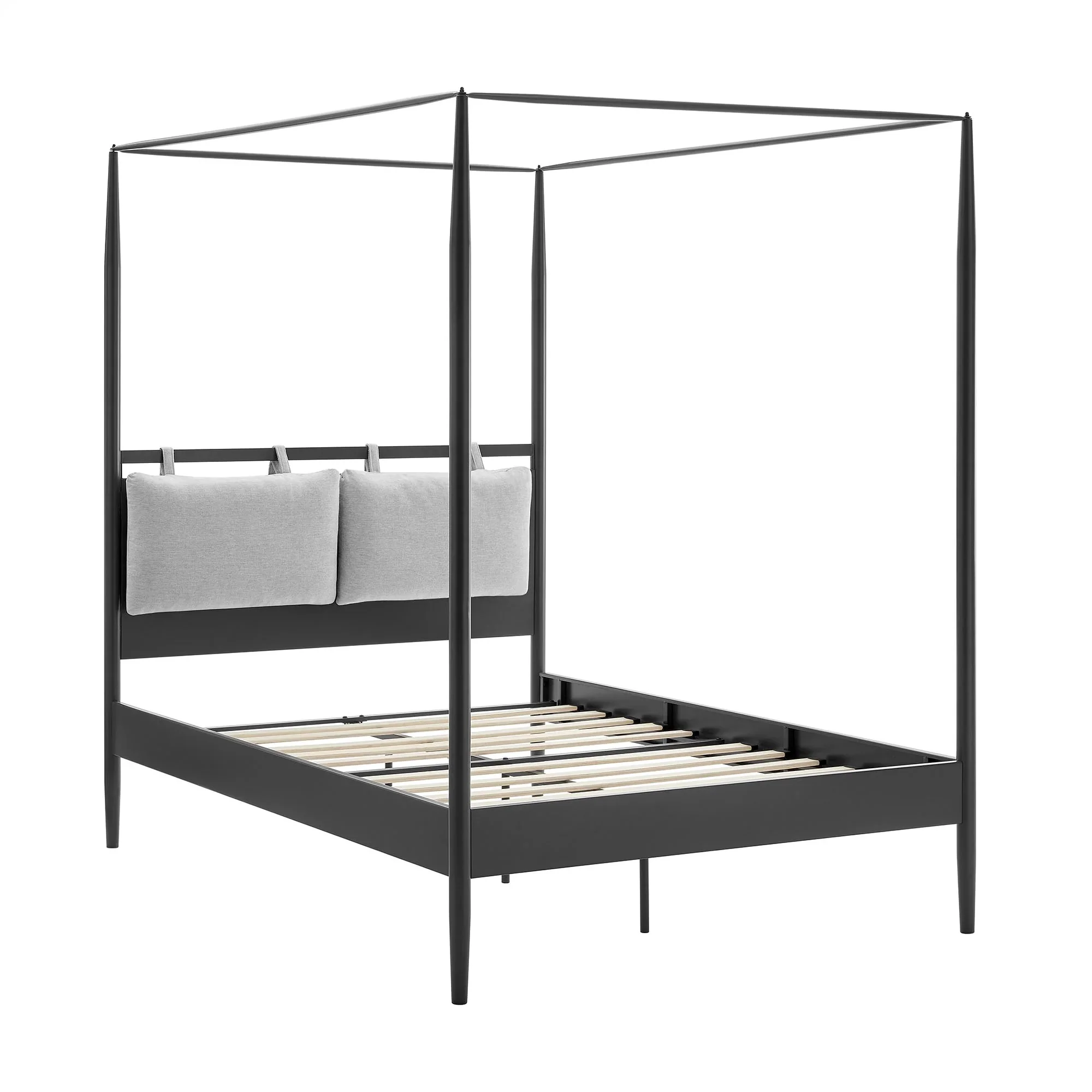 Marlowe 4-Poster Canopy Metal Queen Platform Bed - Image 17