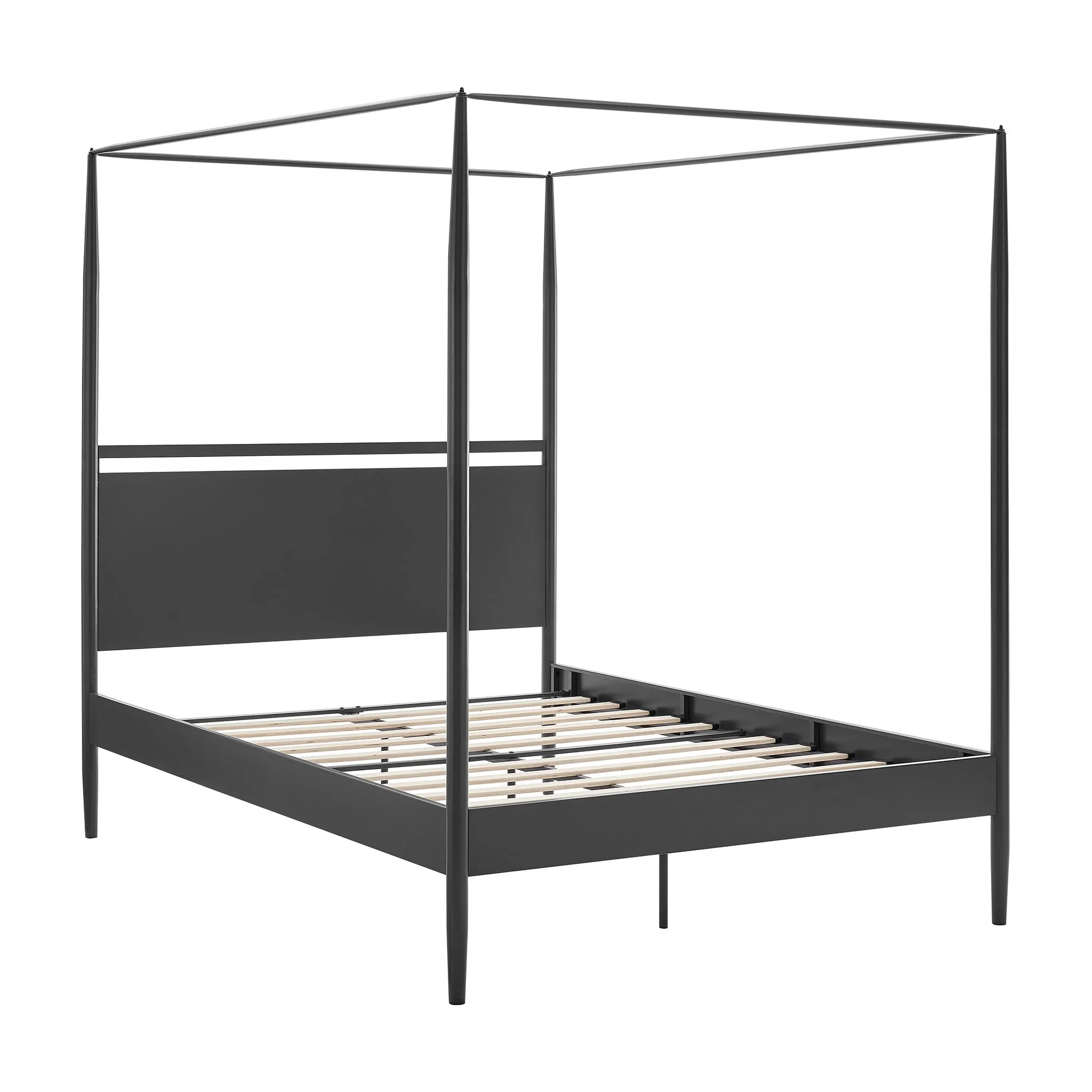 Marlowe 4-Poster Canopy Metal Queen Platform Bed - Image 29