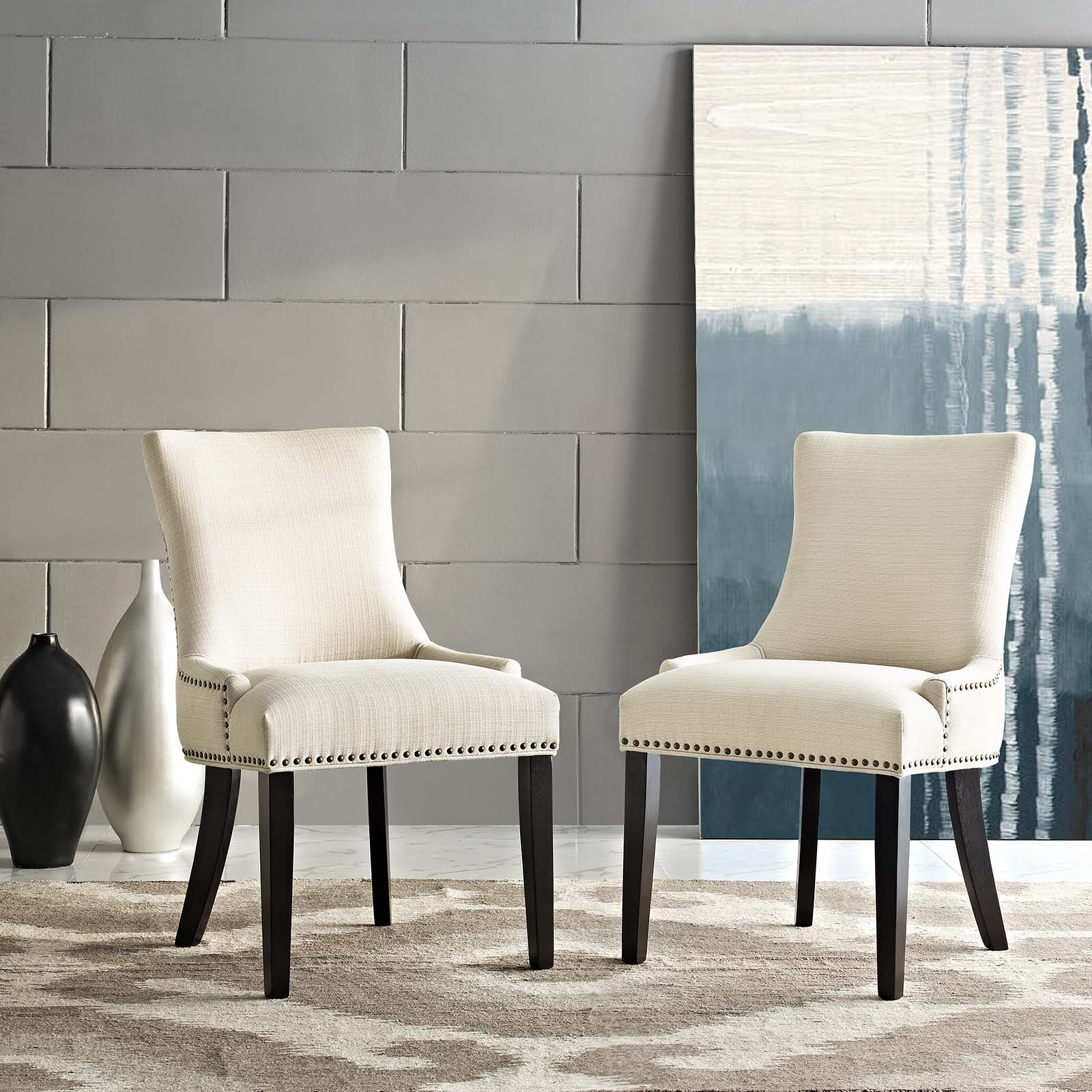Marquis Fabric Dining Side Chair Set of 2 - Image 2