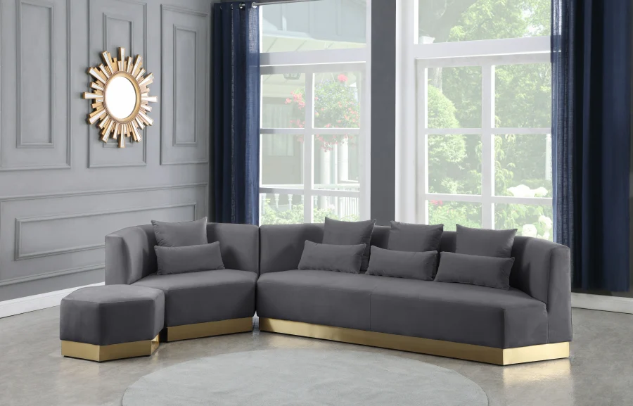 Marquis Velvet Sofa - Image 21