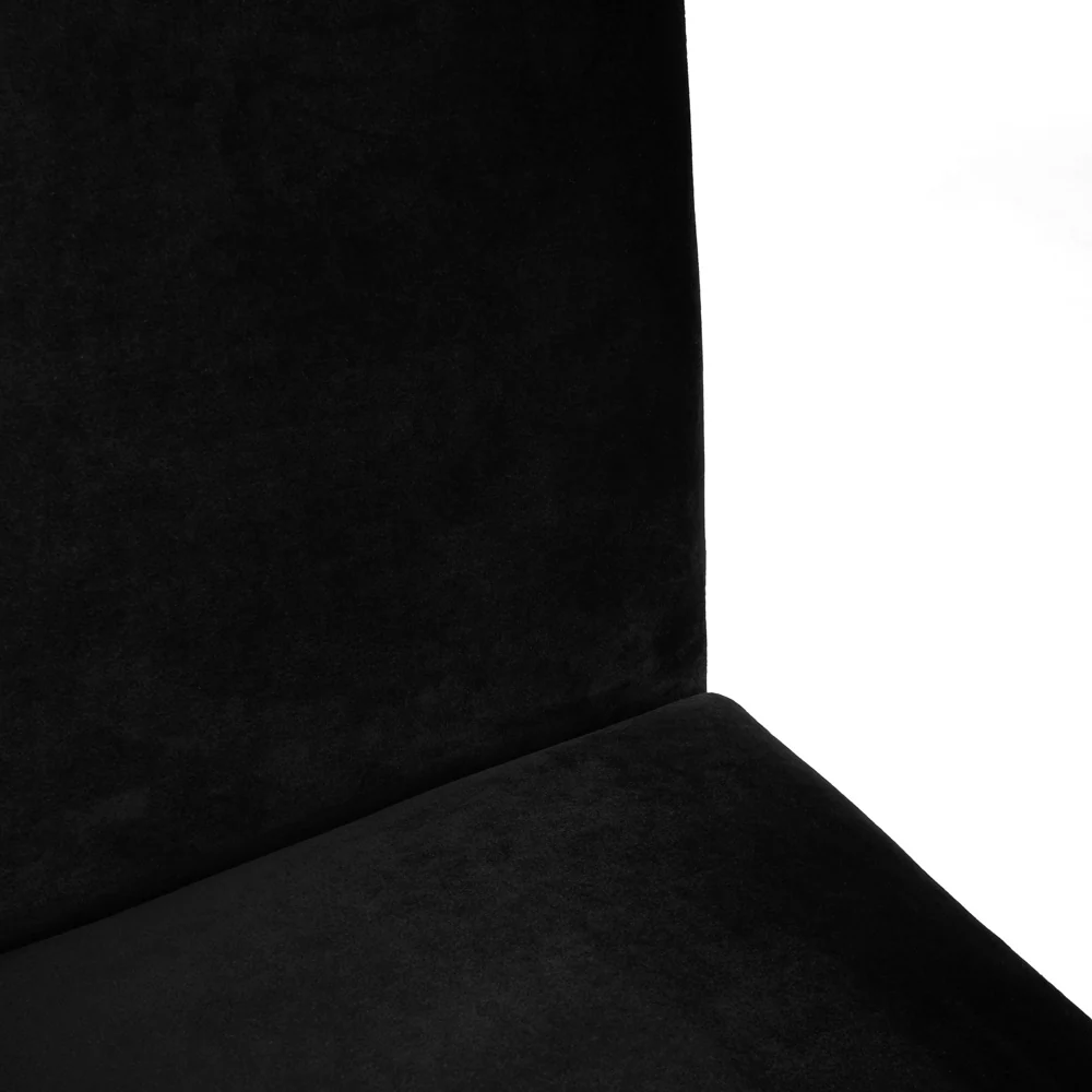 Martini Gold Dining Chair: Black Velvet - Image 6