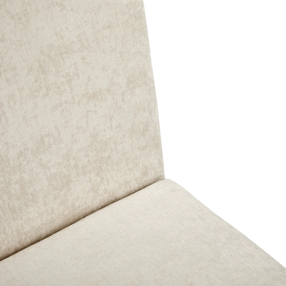 Martini Gold Dining Chair Ivory Linen - Image 6