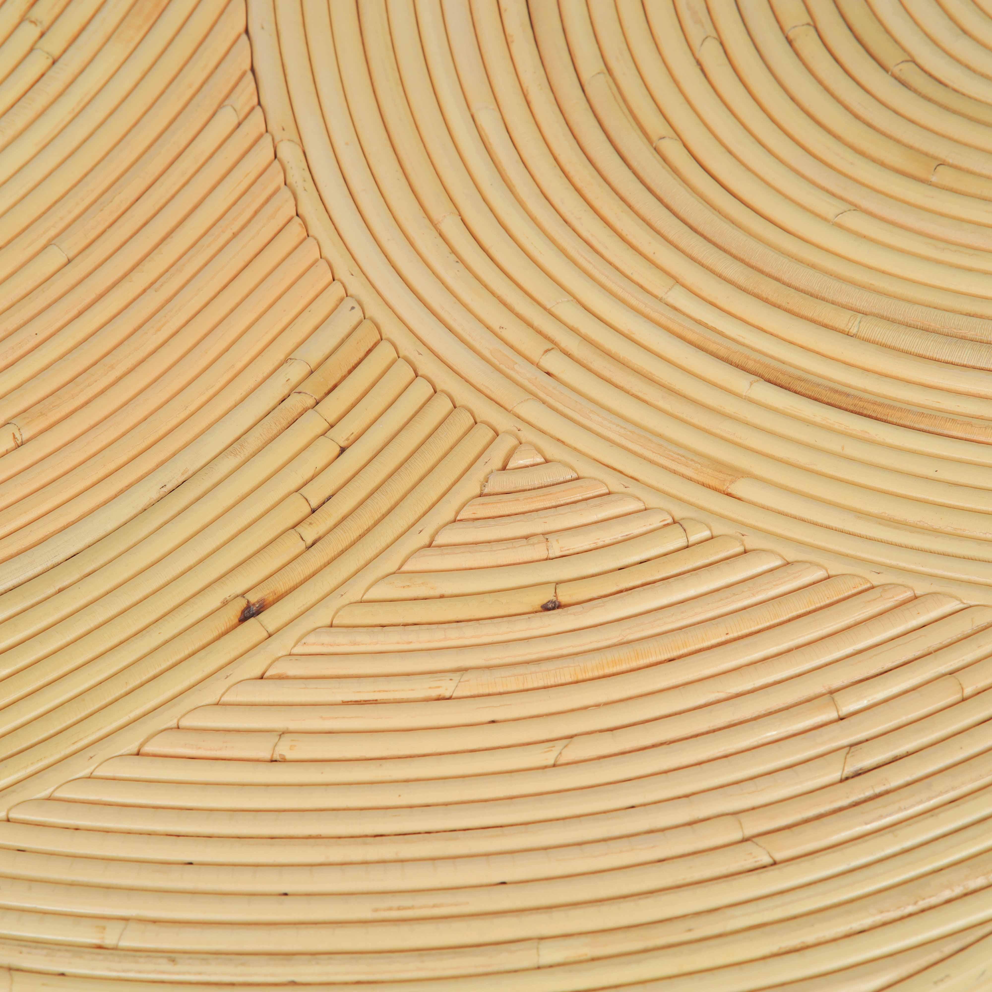 Matea Natural Rattan Arch Side Table - Image 7