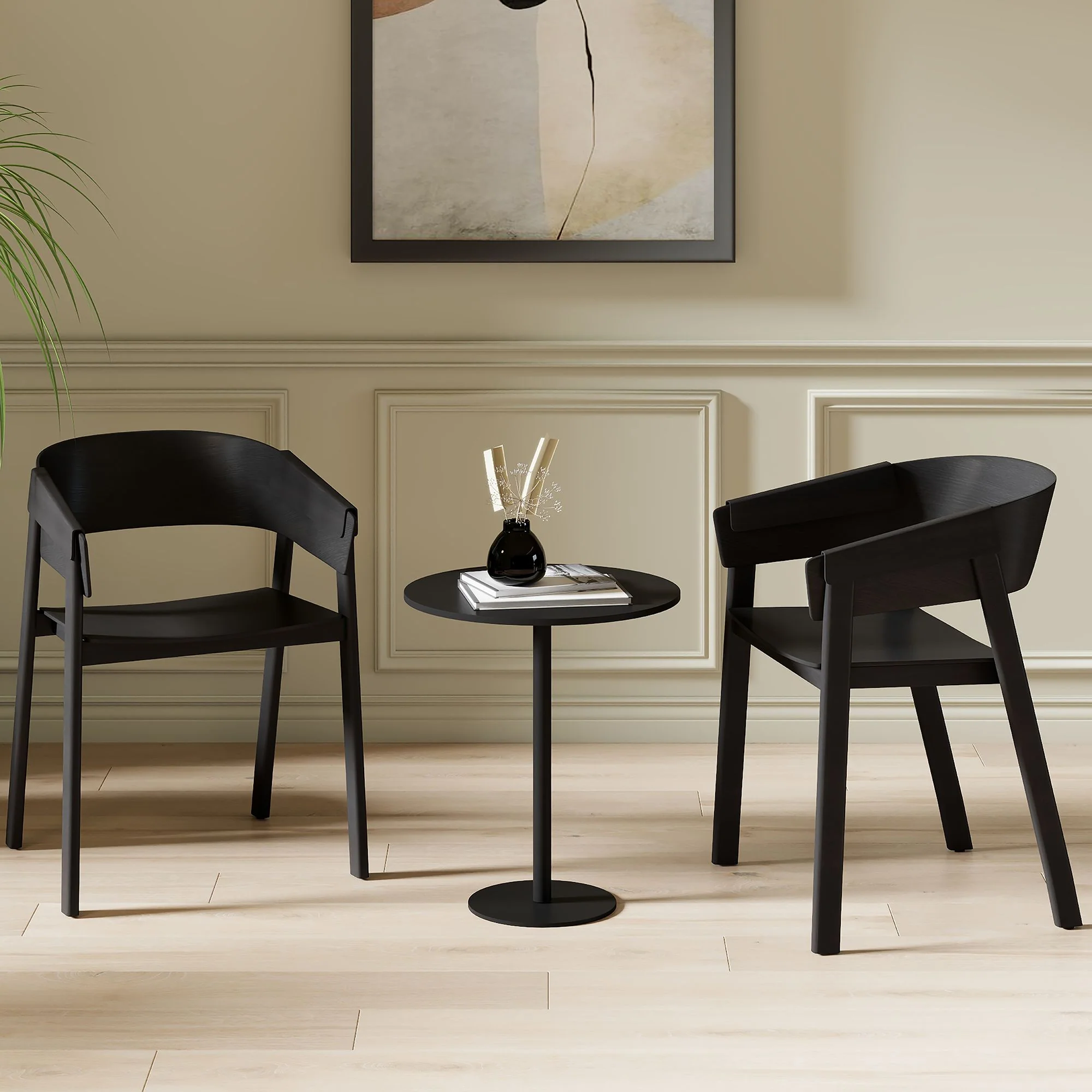 Mateo Contract Grade Chair, Set of 2 in Black - Image 2