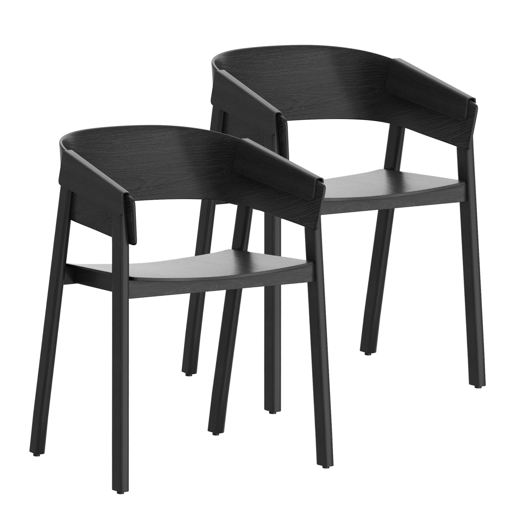 Mateo Contract Grade Chair, Set of 2 in Black - Image 7