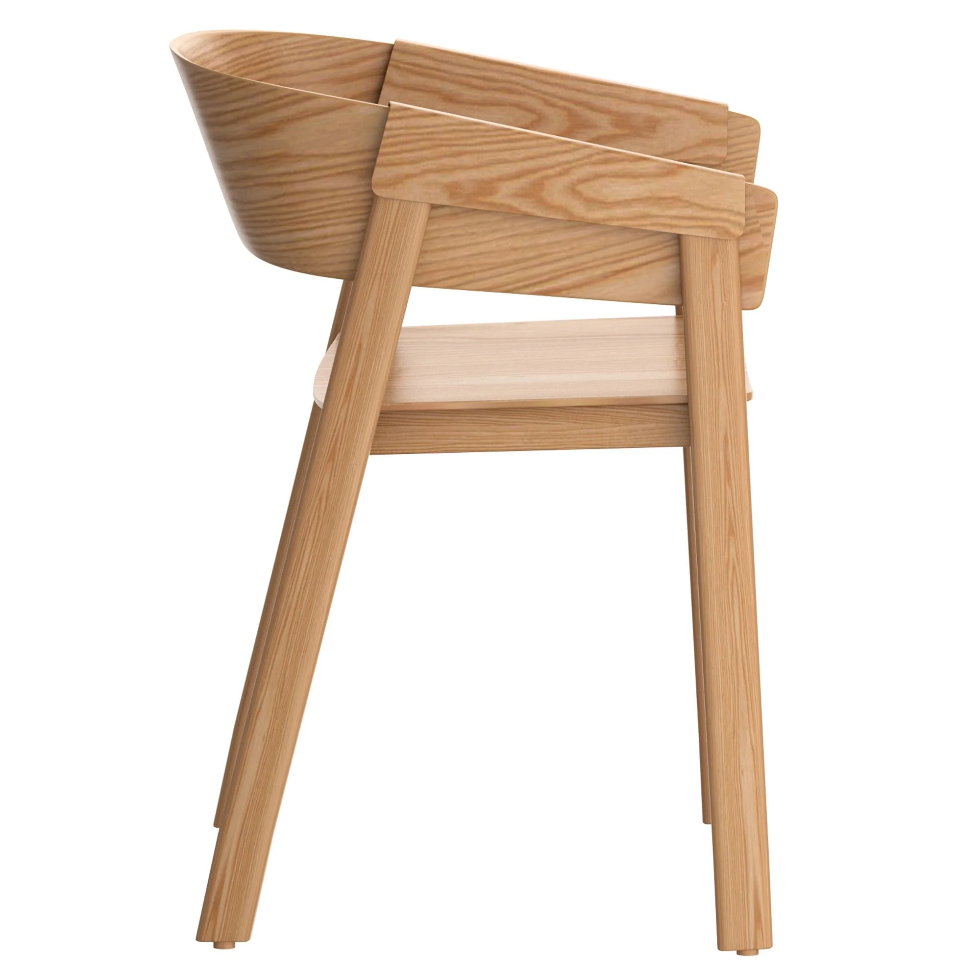 Mateo Contract Grade Chair, Set of 2 in Natural - Image 4