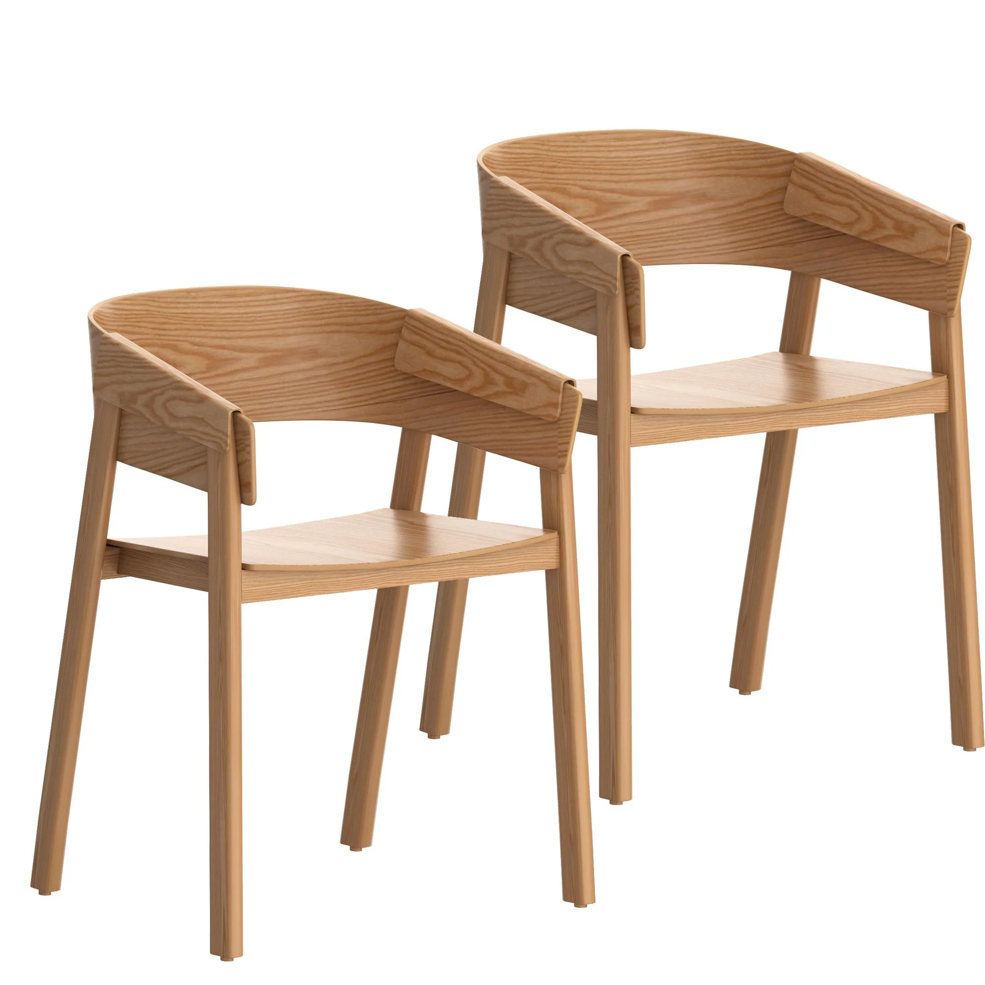 Mateo Contract Grade Chair, Set of 2 in Natural - Image 7