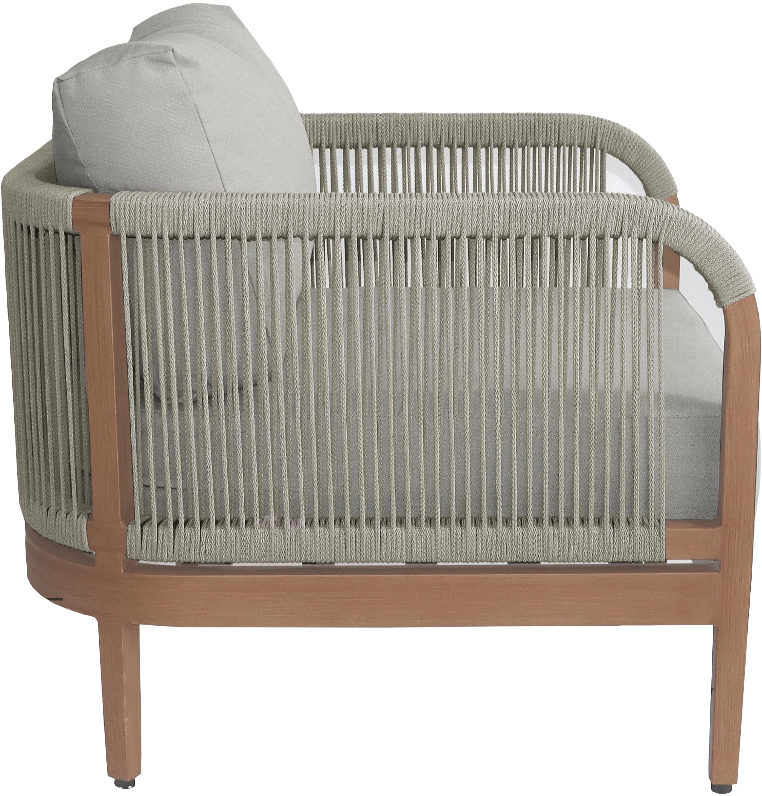 Maui Water Resistant Fabric Upholstered Outdoor Patio Chair - Image 13