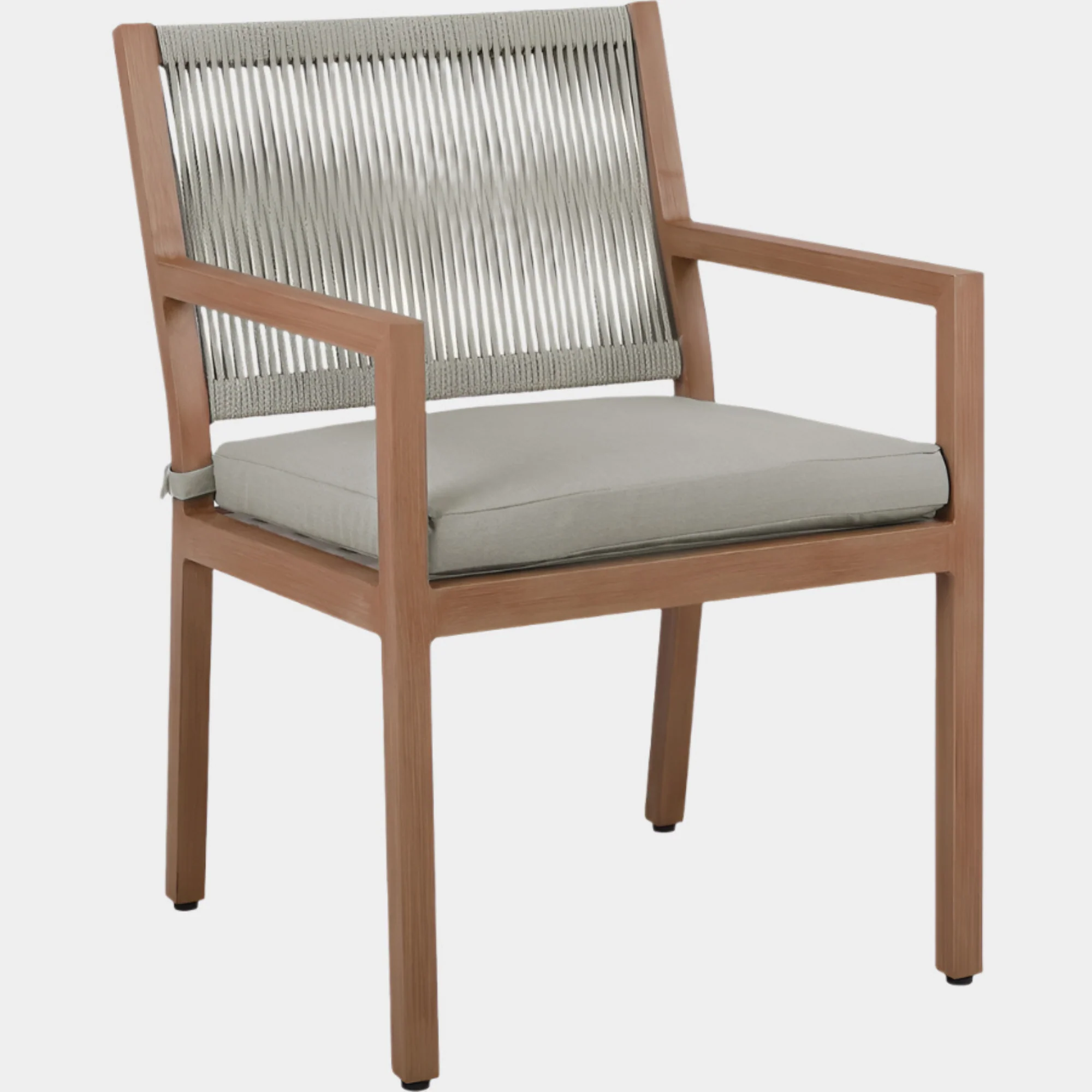 Maui Water Resistant Fabric Upholstered Outdoor Patio Dining Arm Chair