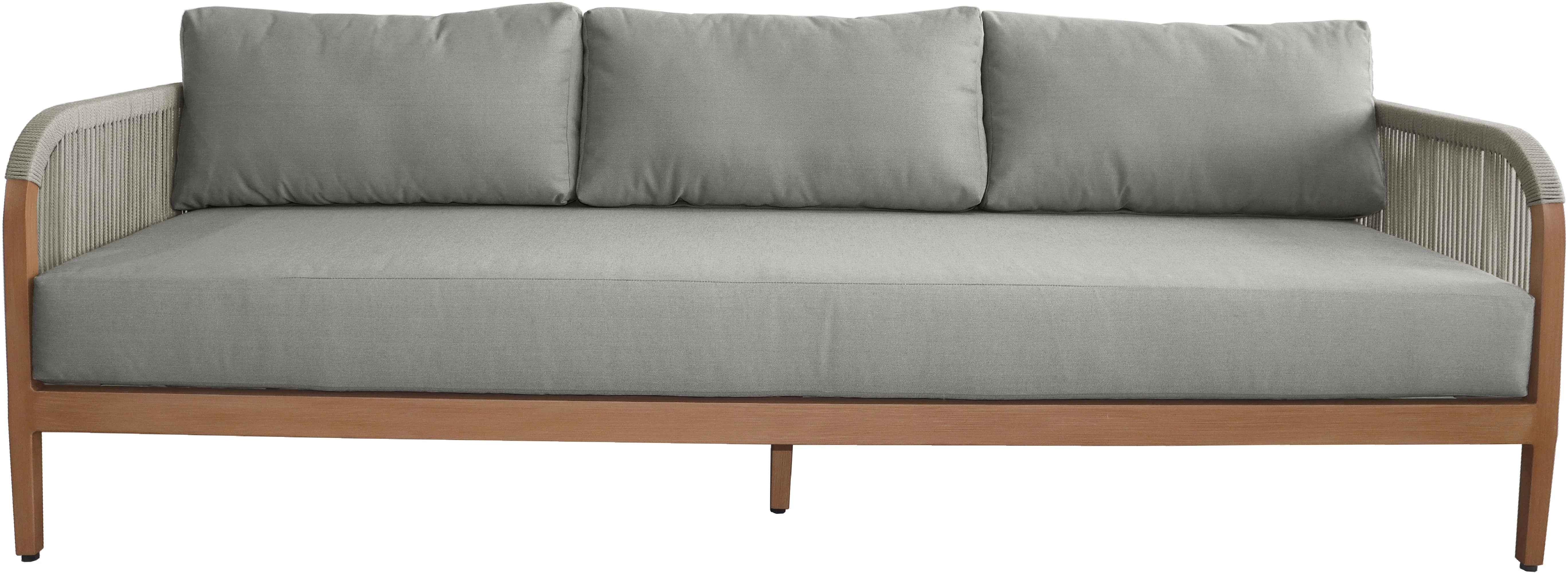 Maui Water Resistant Fabric Upholstered Outdoor Patio Sofa - Image 3