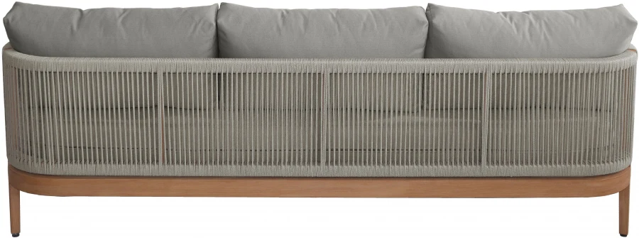 Maui Water Resistant Fabric Upholstered Outdoor Patio Sofa - Image 4