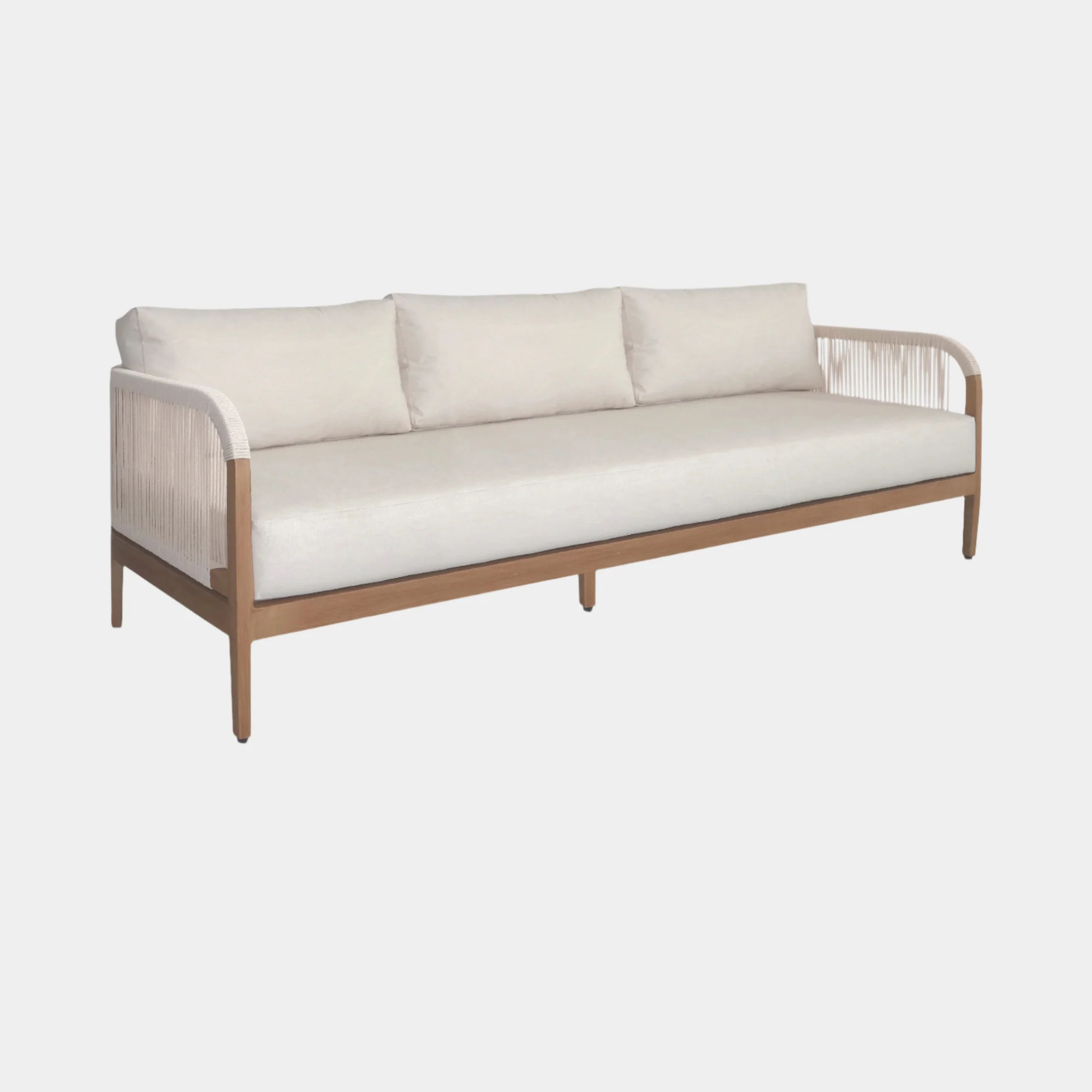 Maui Water Resistant Fabric Upholstered Outdoor Patio Sofa - Image 9