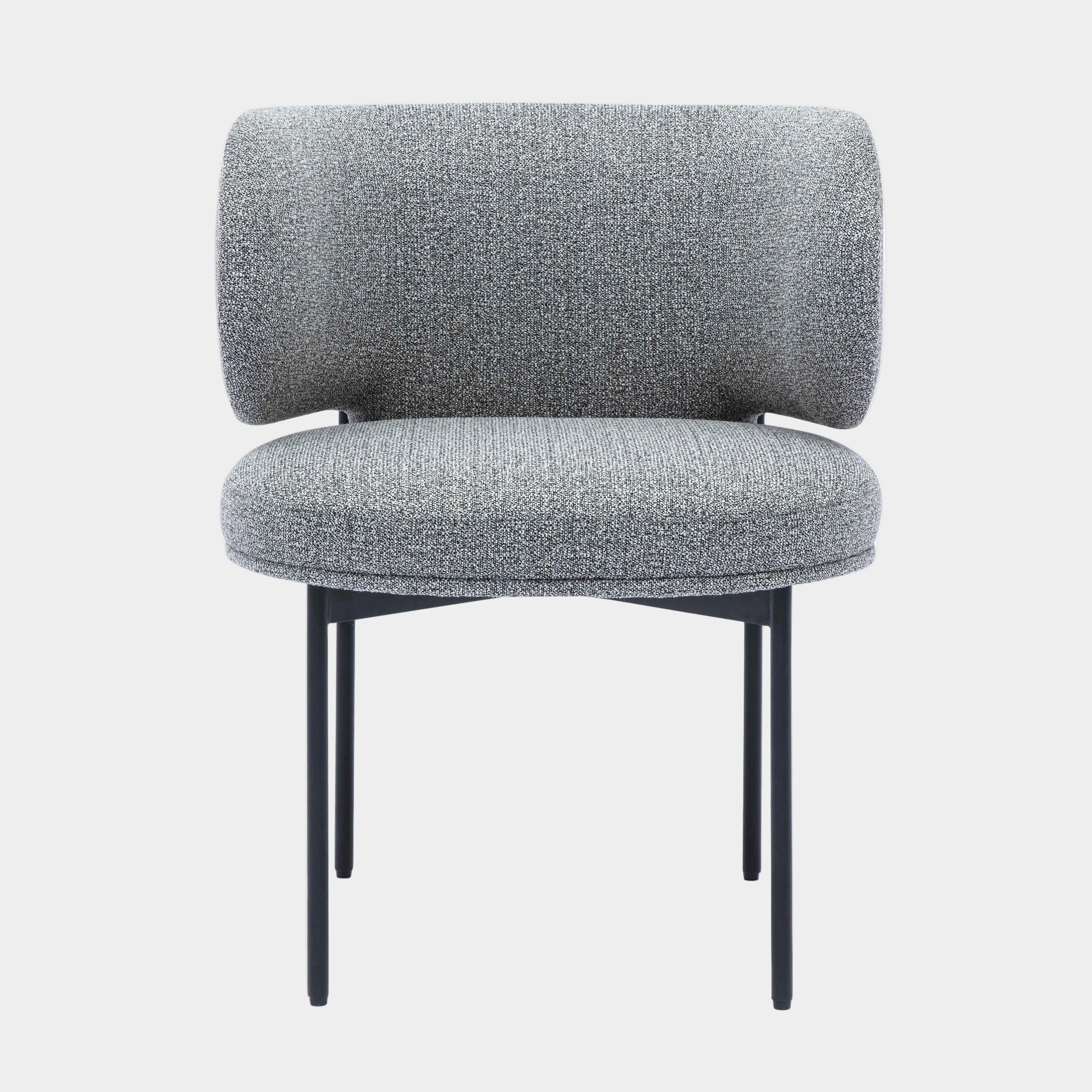 Maureen Speckled Grey Performance Boucle Dining Chair