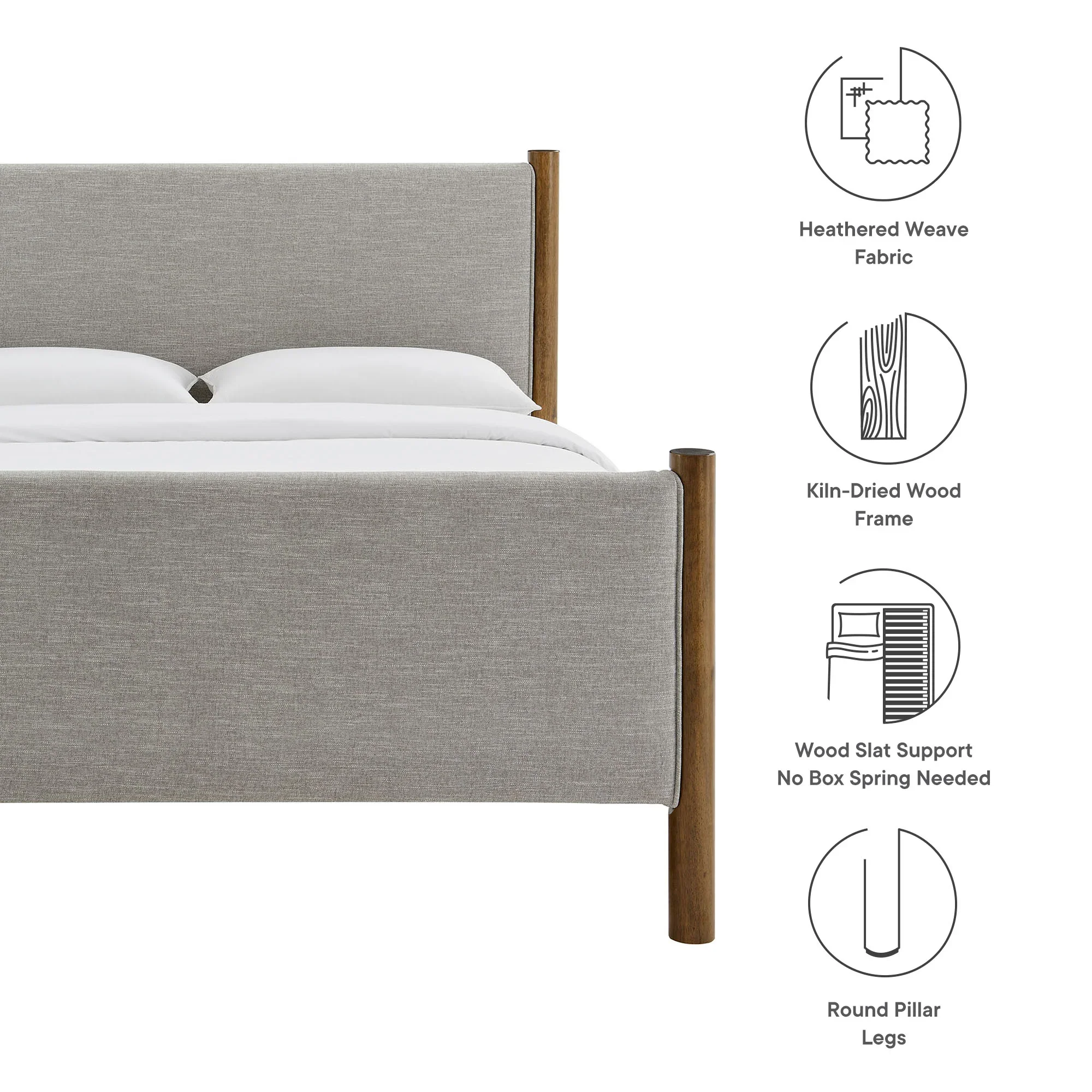 Maven Upholstered Platform Bed - Image 28