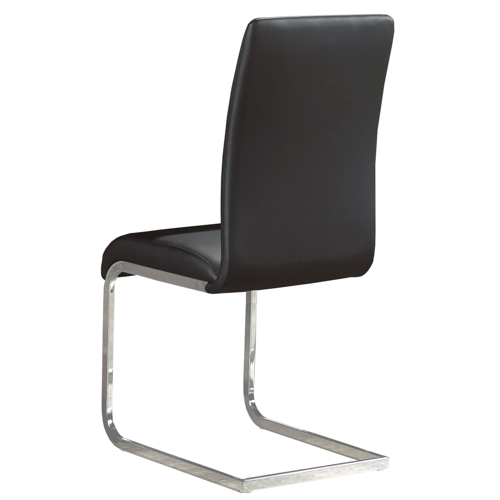 Maxim Dining Chair, set of 2, in Black and Chrome - Image 4