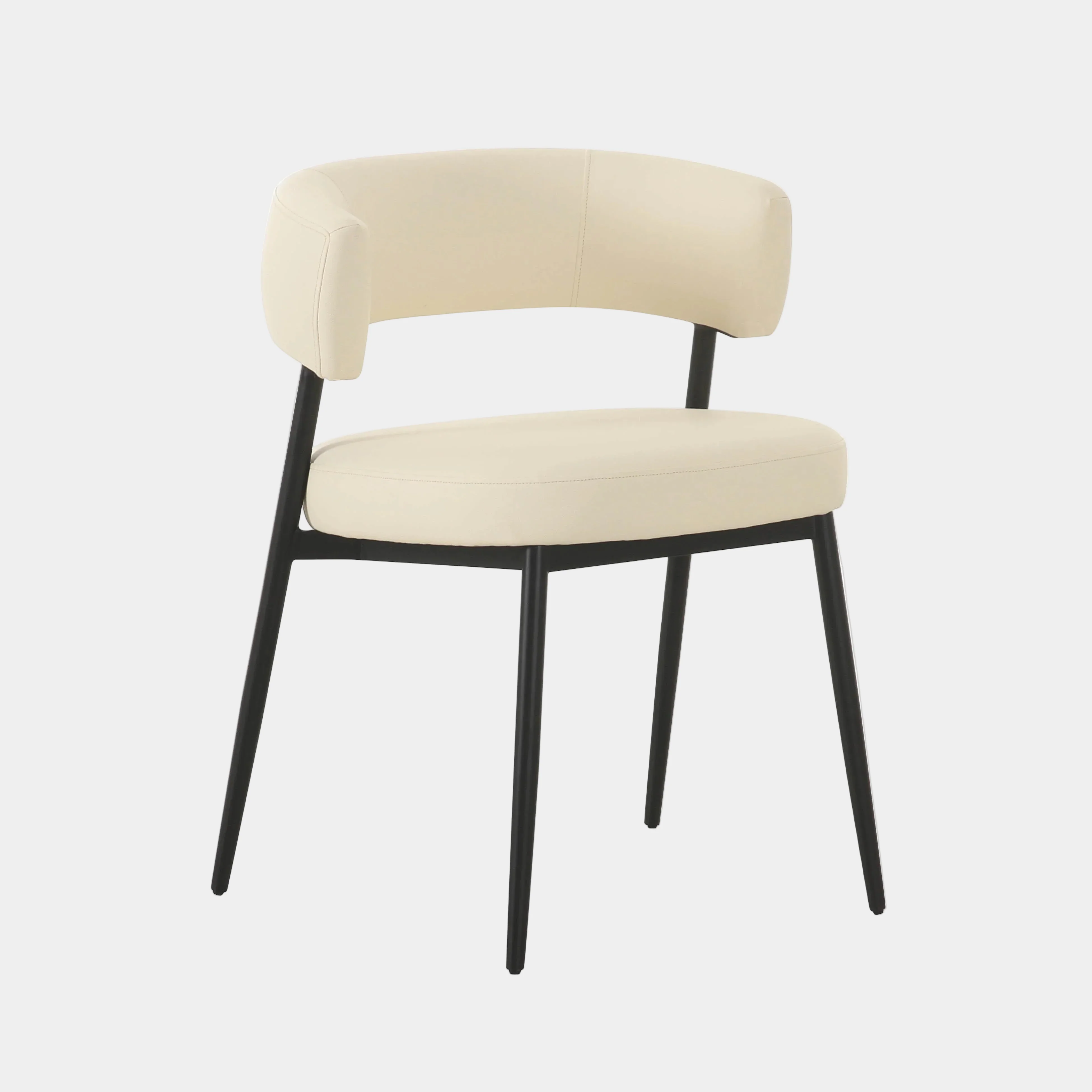Maxine Cream Performance Vegan Leather Dining Chair