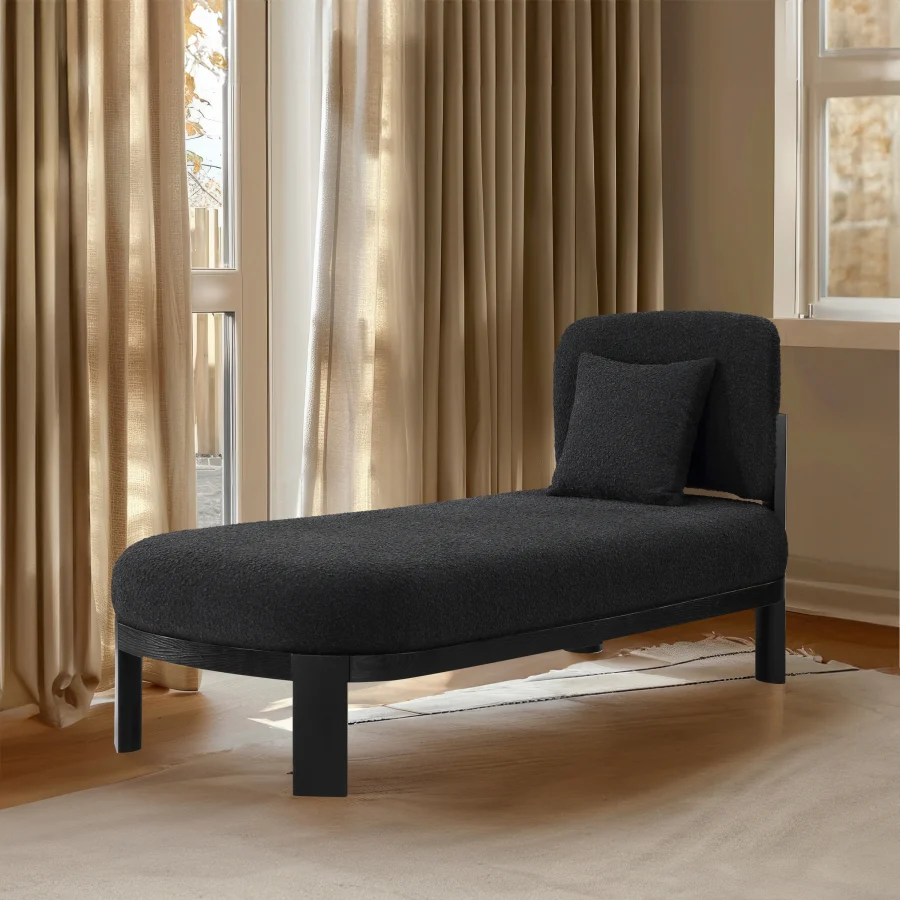 Maybourne Boucle Fabric Chaise / Bench - Image 11
