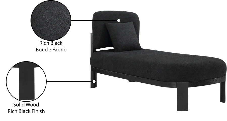 Maybourne Boucle Fabric Chaise / Bench - Image 18