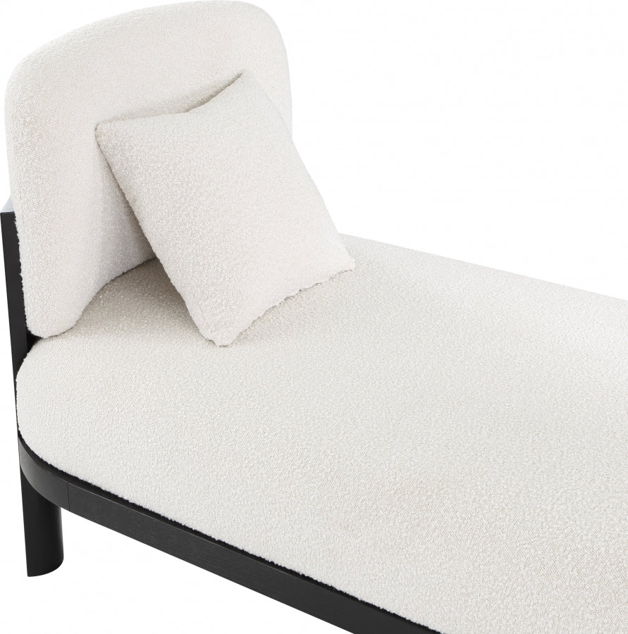 Maybourne Boucle Fabric Chaise / Bench - Image 6