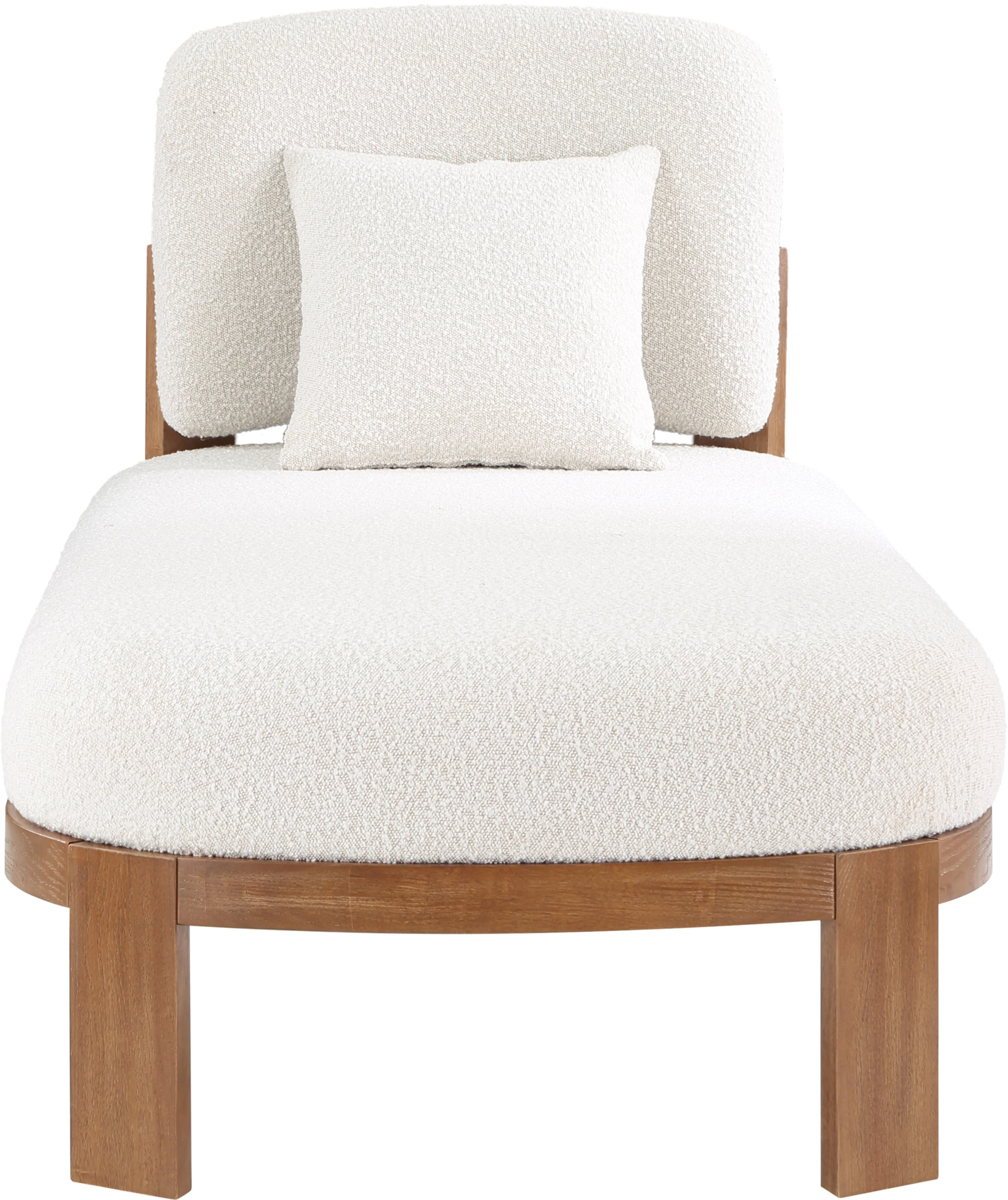 Maybourne Boucle Fabric Chaise / Bench - Image 5