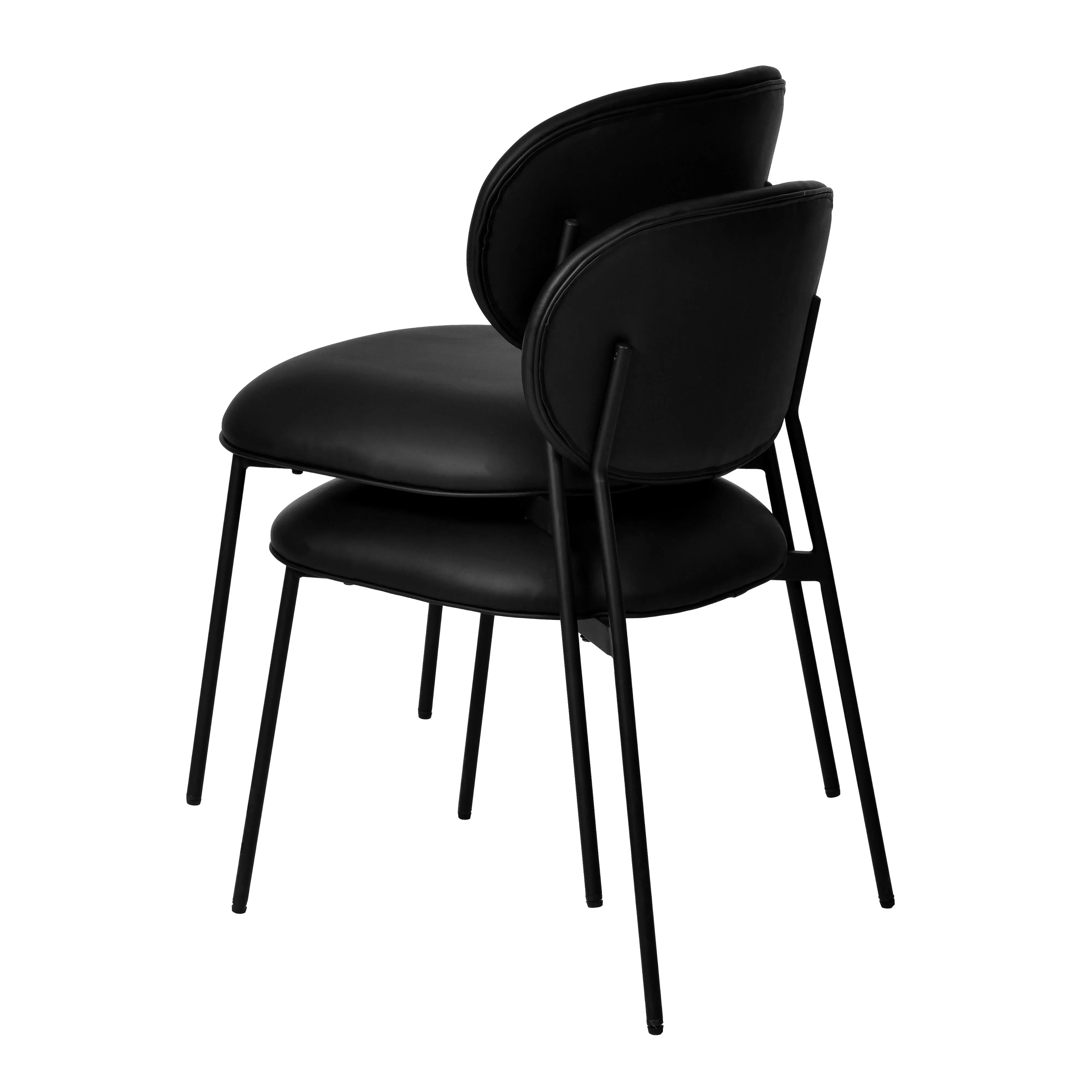 McKenzie Performance Vegan Leather Stackable Dining Chair - Set of 2 - Image 9