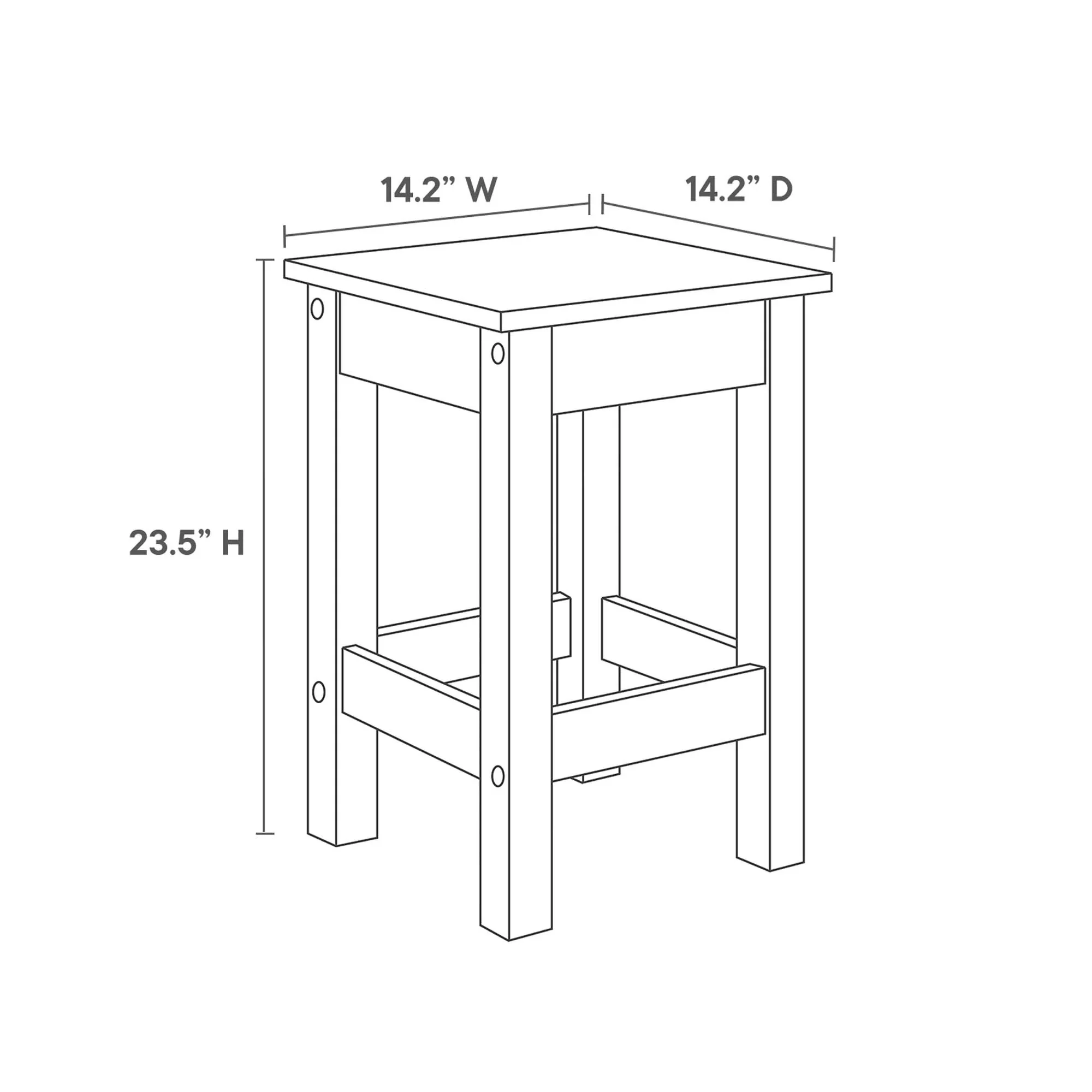 Meadowbrook 3-Piece Kitchen Island and Stool Set in White Maple - Image 11