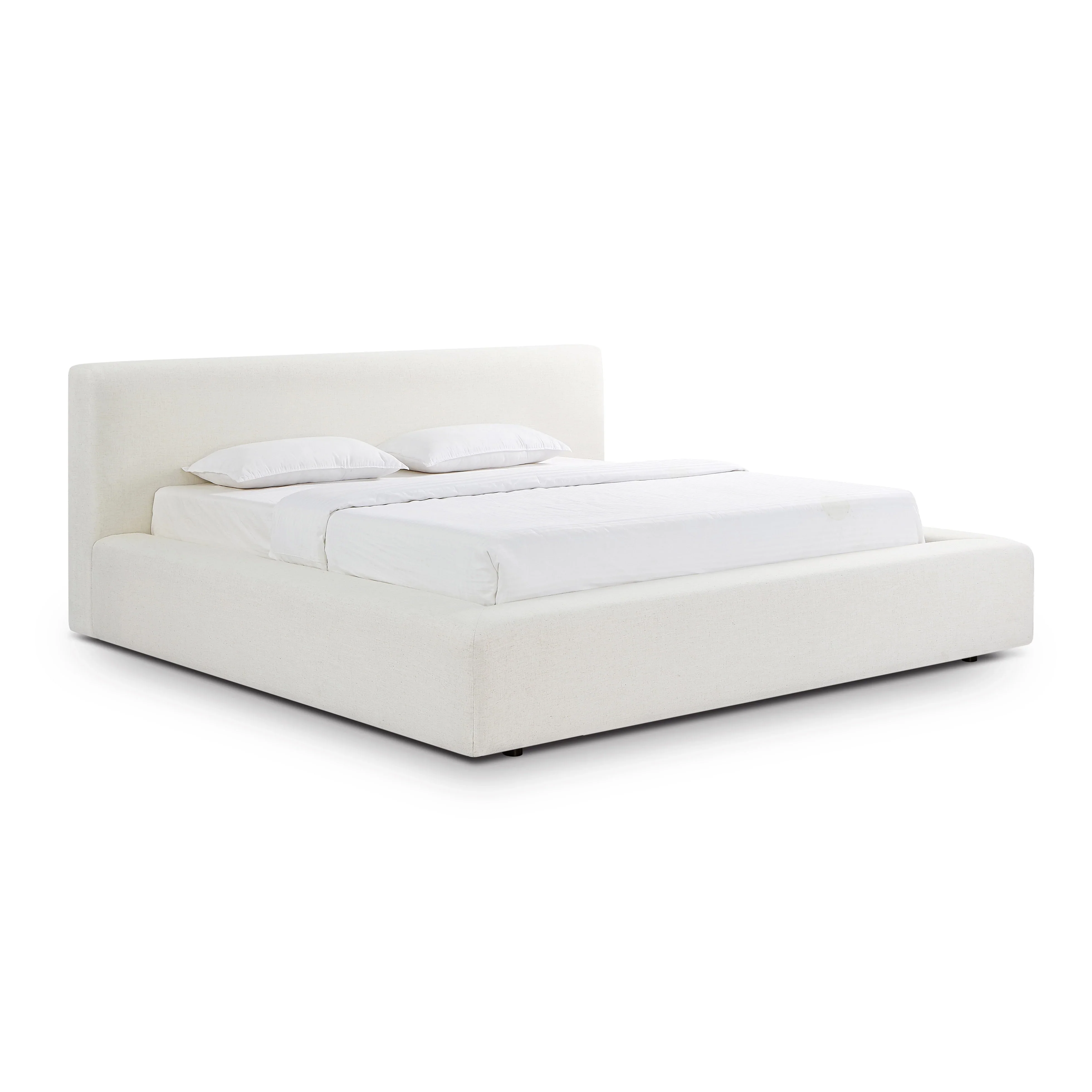Meena Cream Upcycled Performance Linen Storage Bed - Image 12