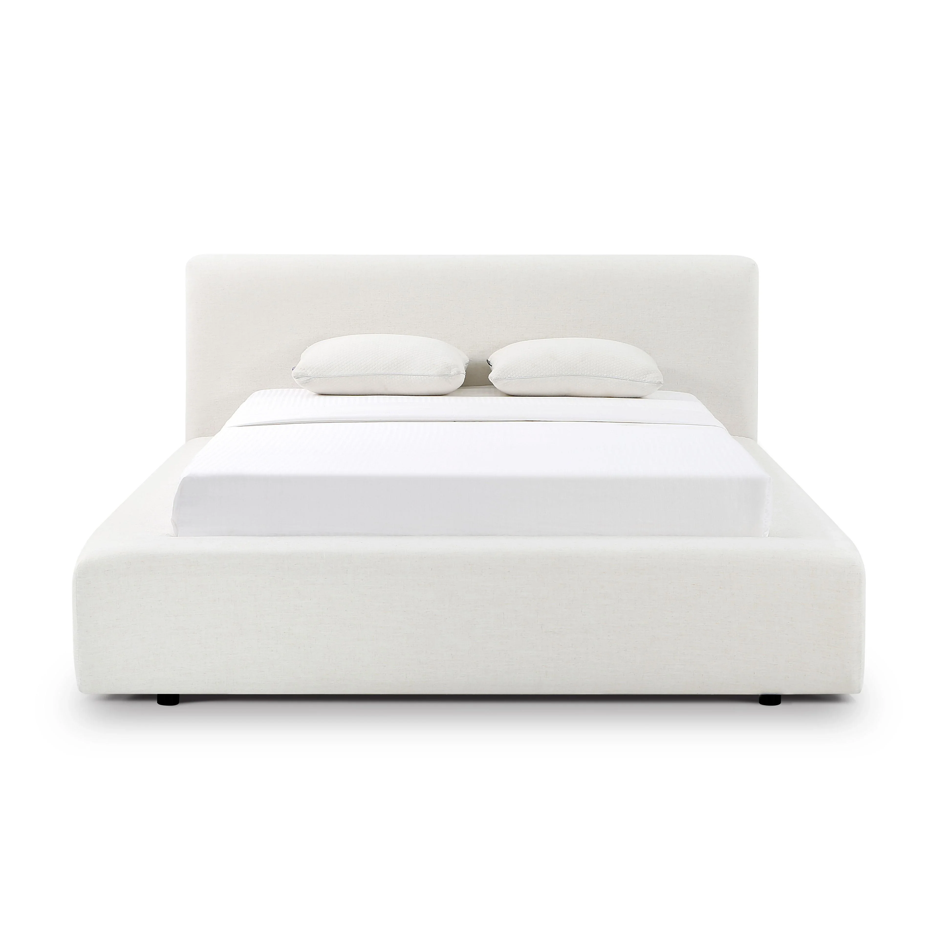 Meena Cream Upcycled Performance Linen Storage Bed - Image 4