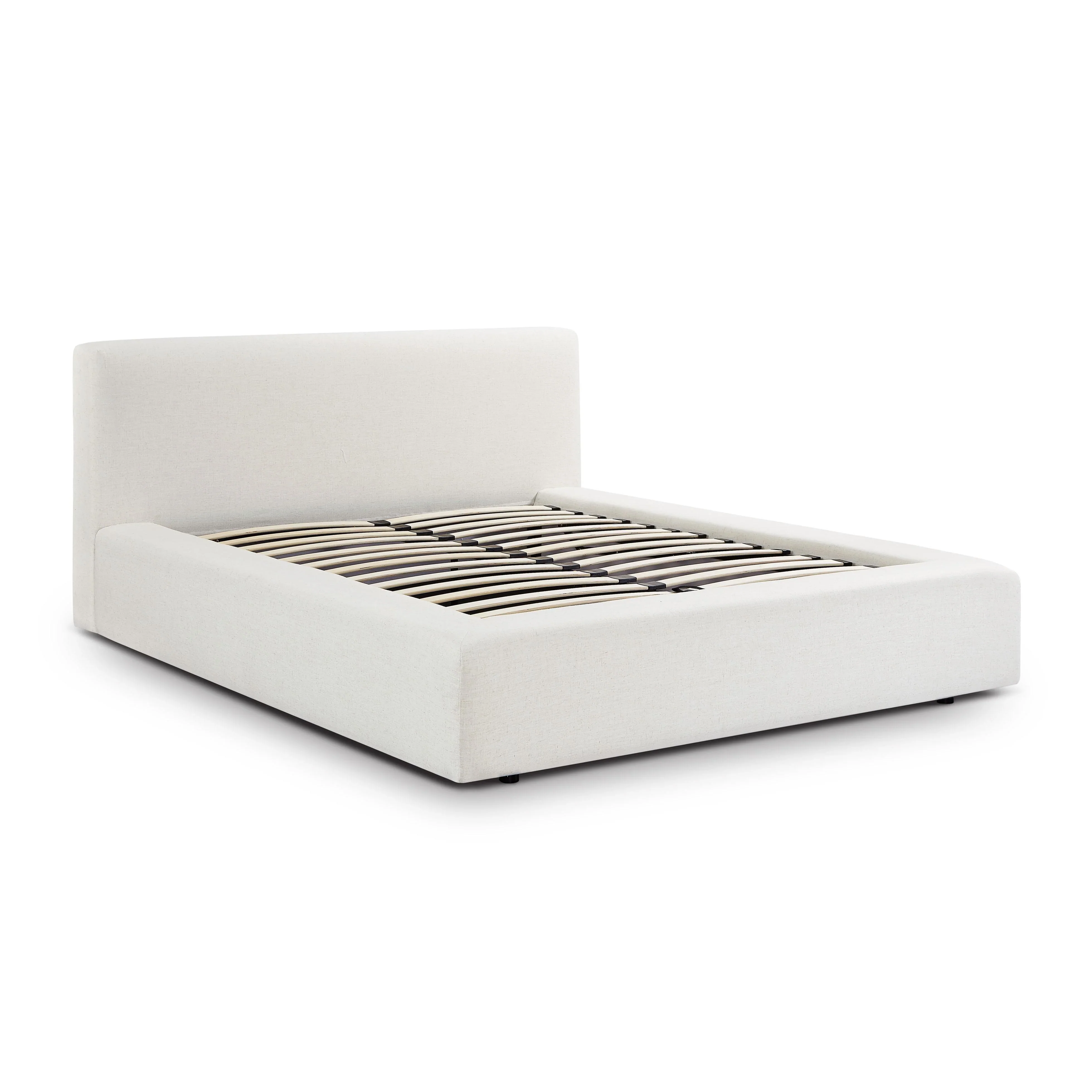 Meena Cream Upcycled Performance Linen Storage Bed - Image 7