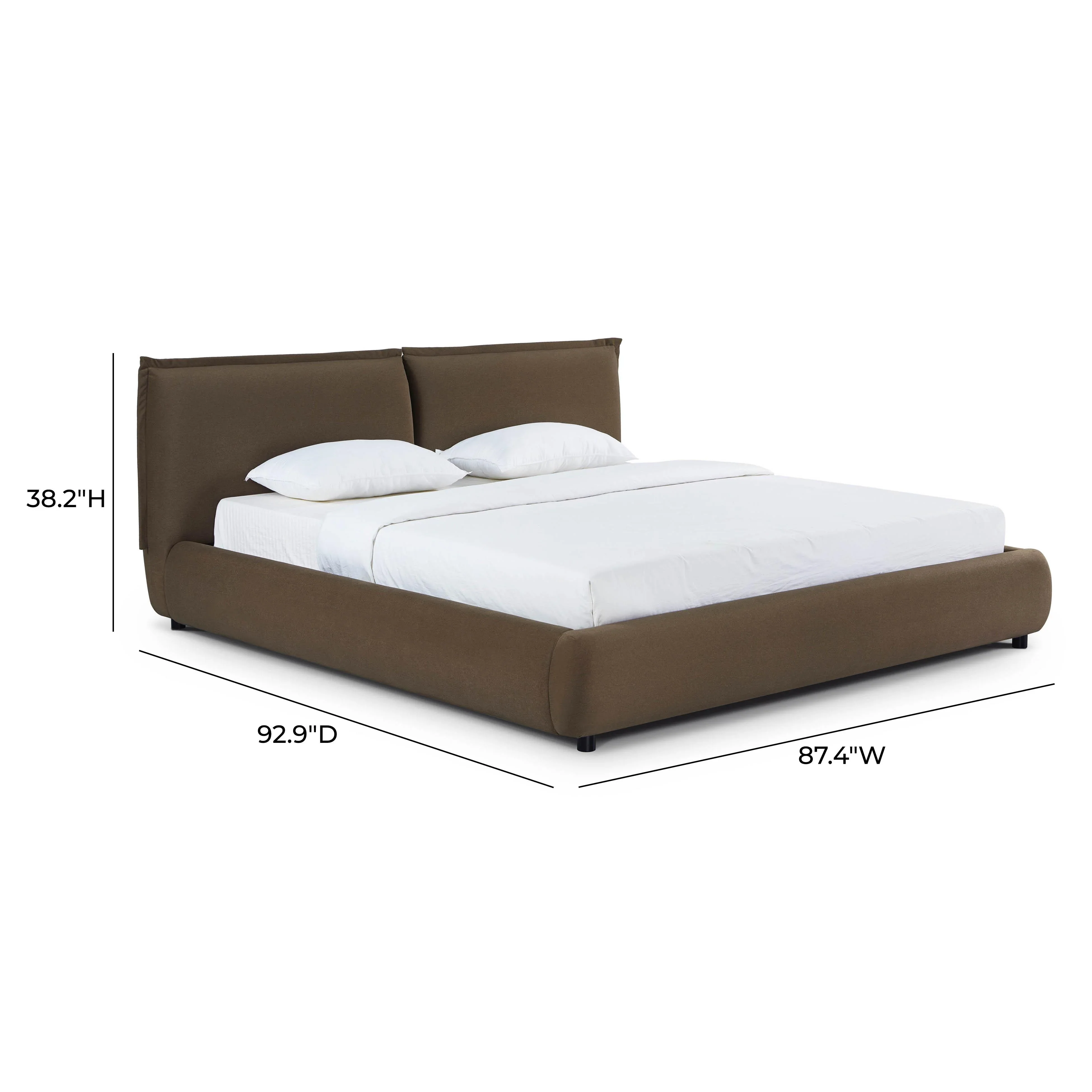 Mel Performance Faux Mohair Velvet Bed - Image 20