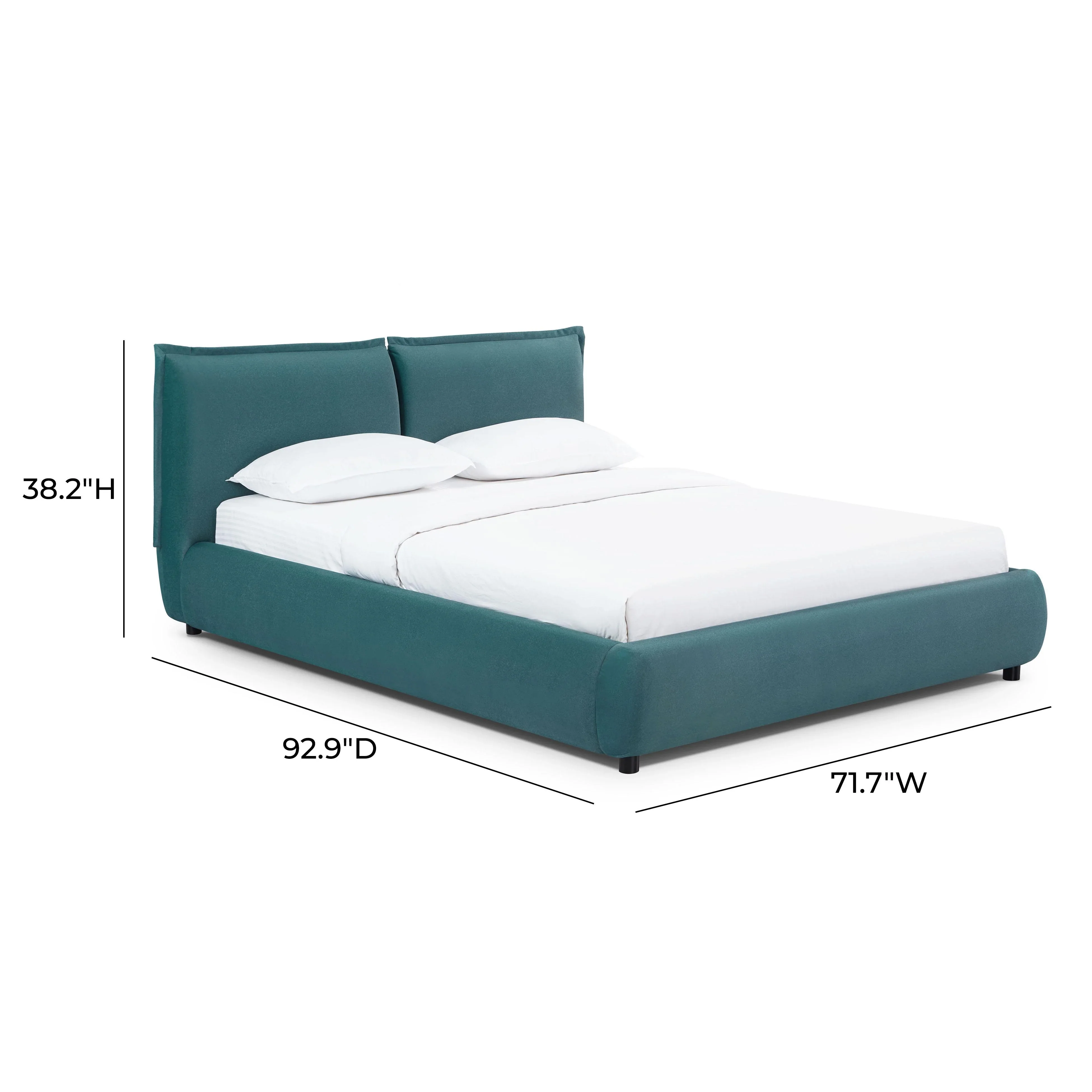 Mel Performance Faux Mohair Velvet Bed - Image 28
