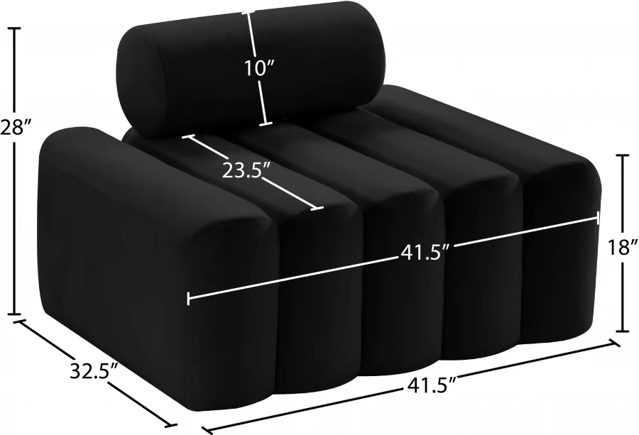 Melody Velvet Upholstered Chair - Image 12