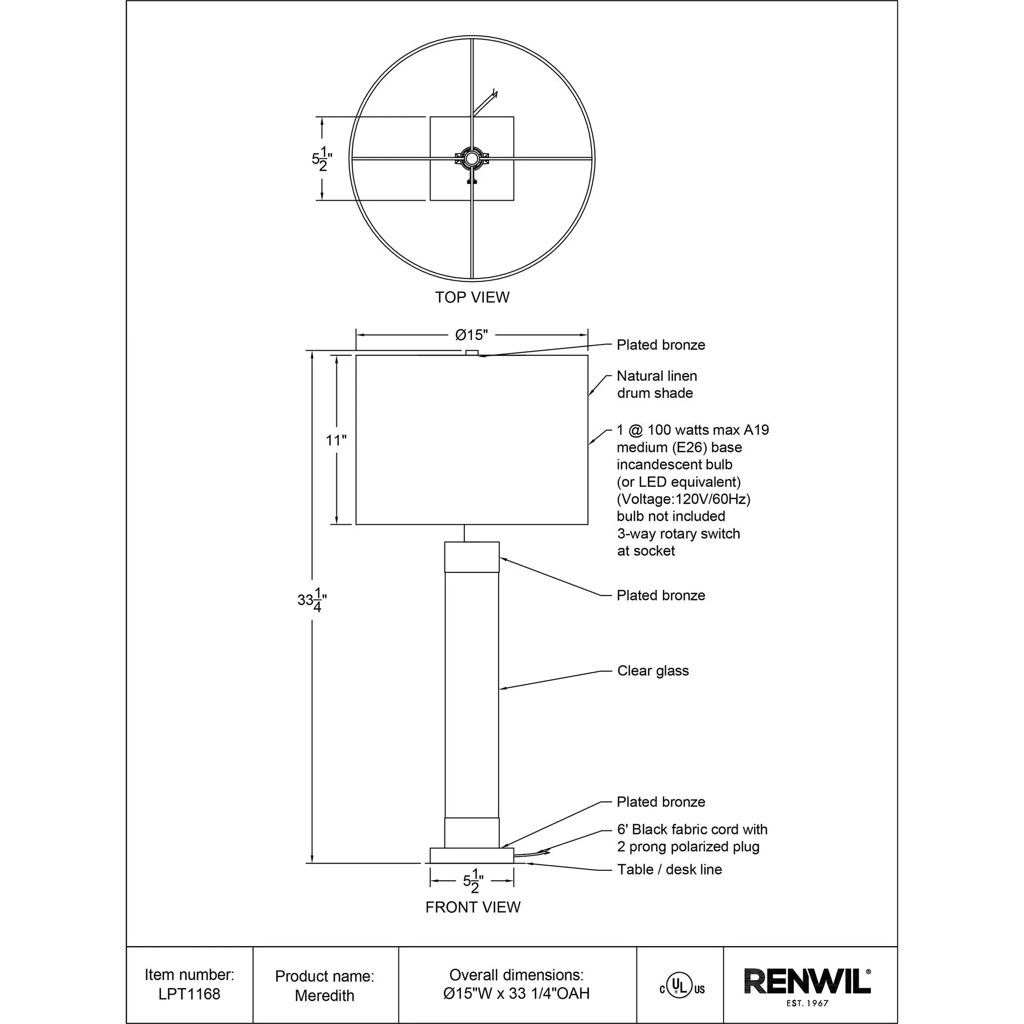 Meredith Table Lamp - Image 6