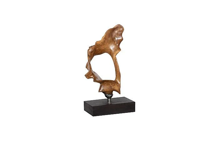 Metallurgy Wood Sculpture, Iron Base, Assorted - Image 2
