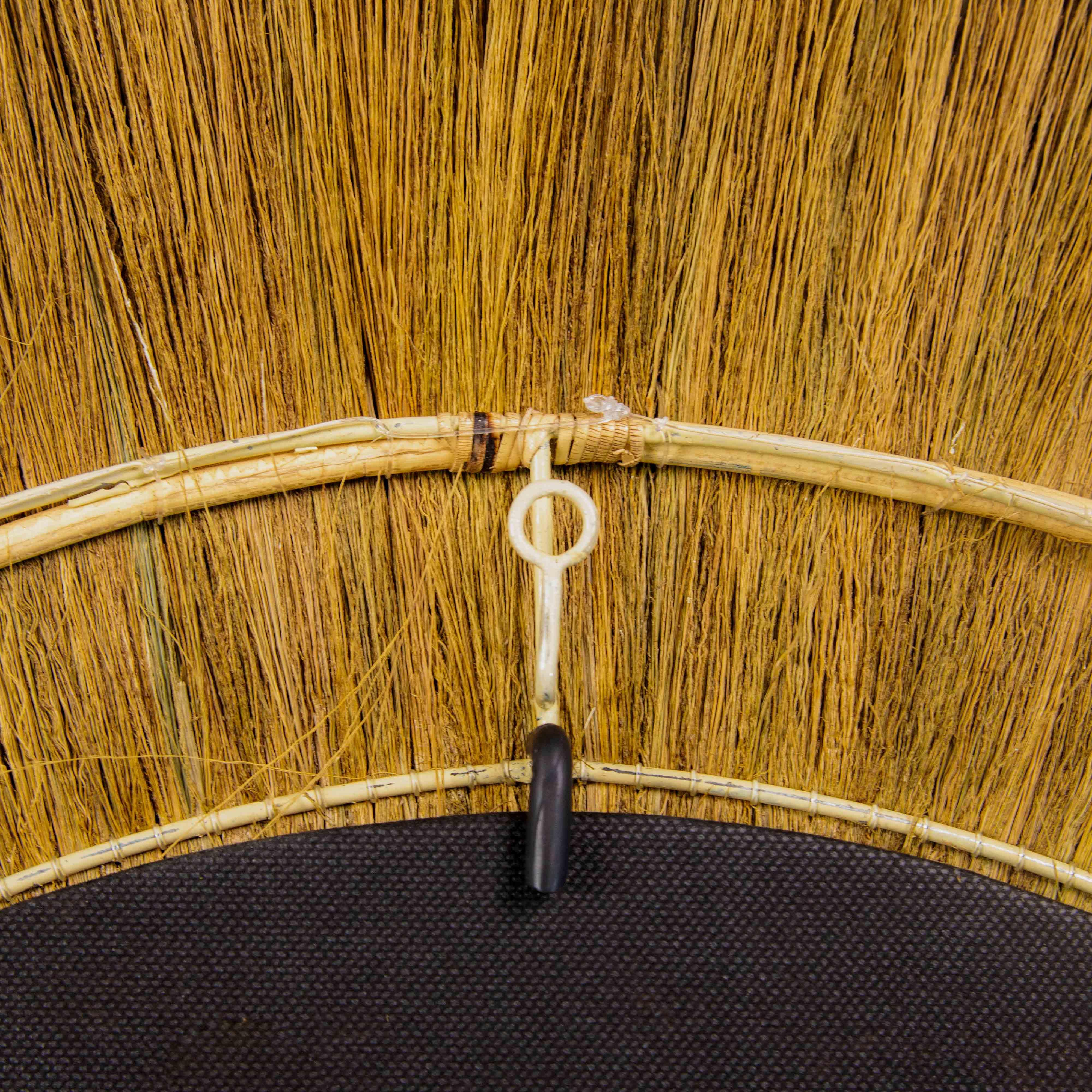 Mettu 51" Natural Grass Round Wall Mirror - Image 6