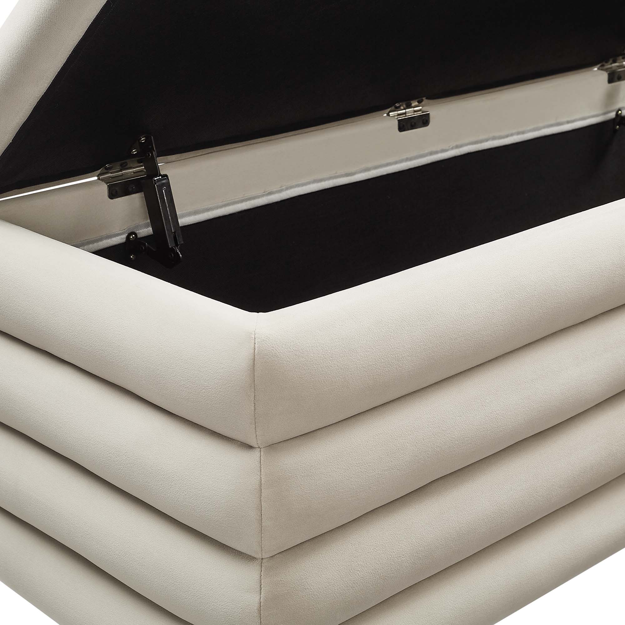 Mezzo Upholstered Performance Velvet Storage Bench - Image 21
