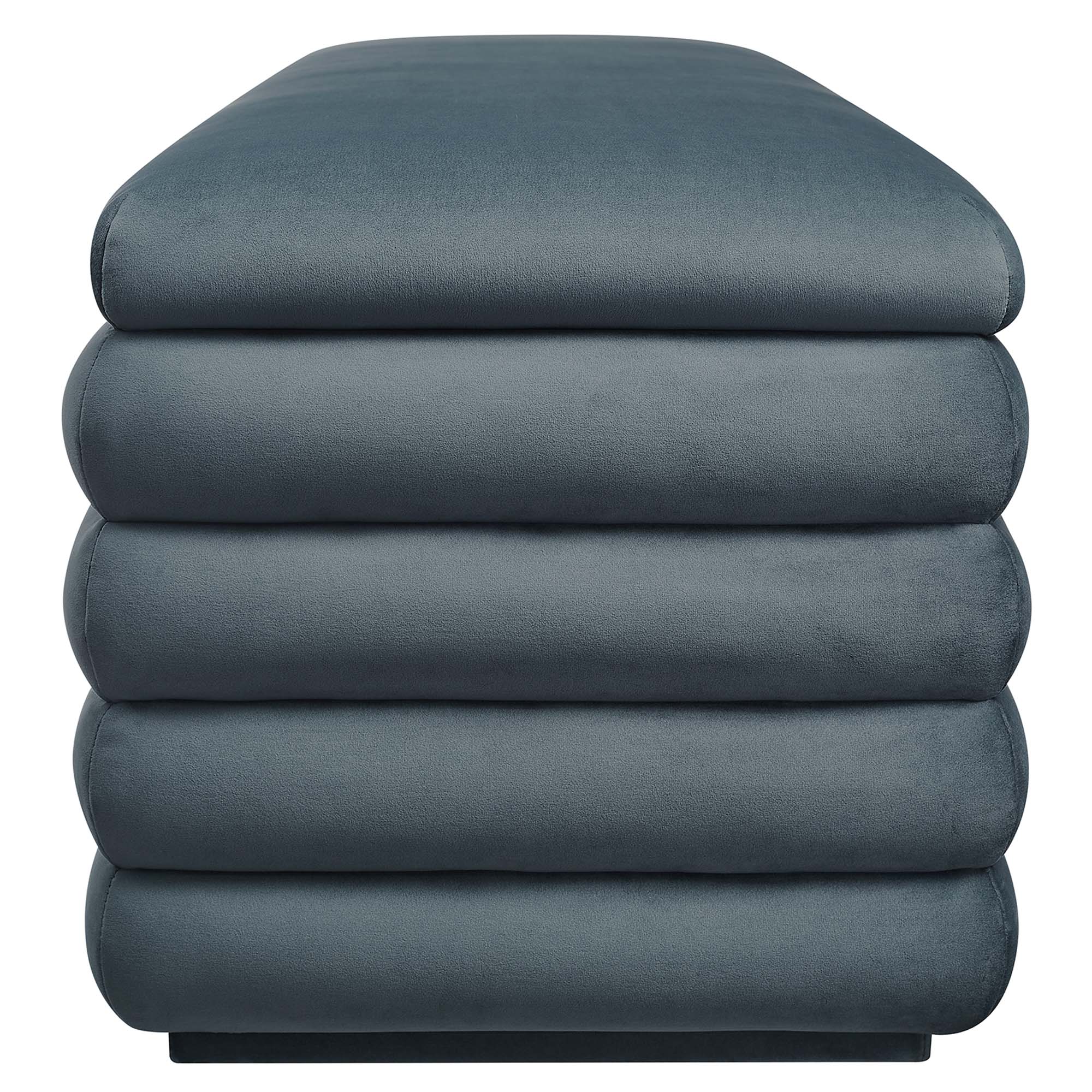 Mezzo Upholstered Performance Velvet Storage Bench - Image 29