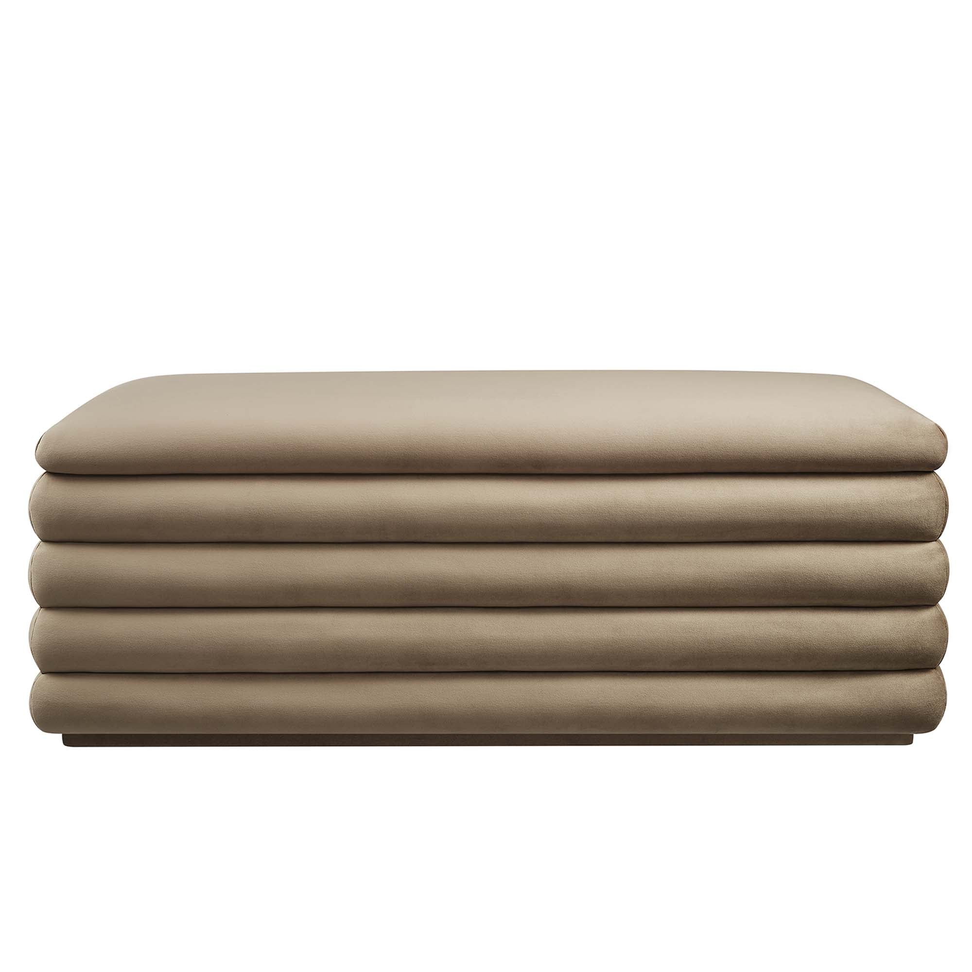 Mezzo Upholstered Performance Velvet Storage Bench - Image 6