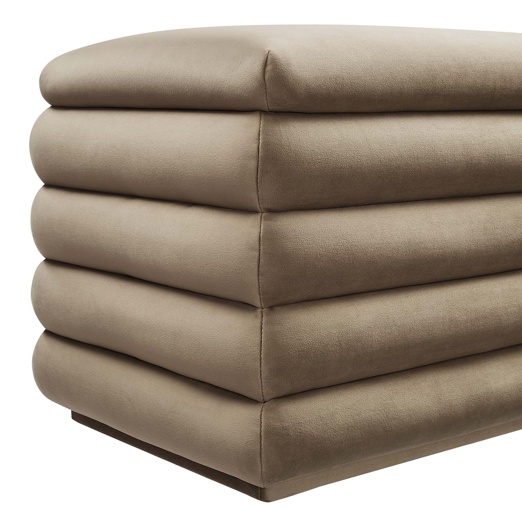 Mezzo Upholstered Performance Velvet Storage Bench - Image 9