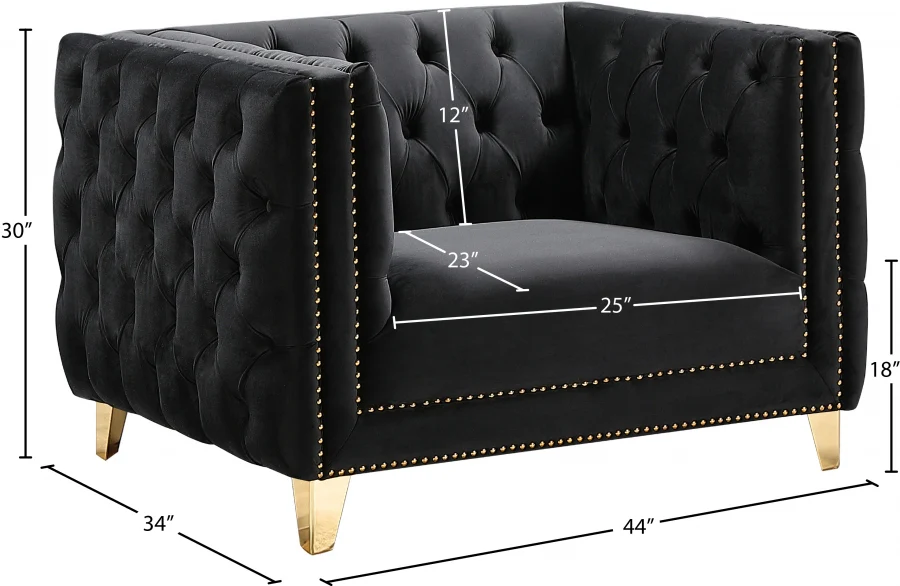 Michelle Velvet Upholstered Chair - Image 10