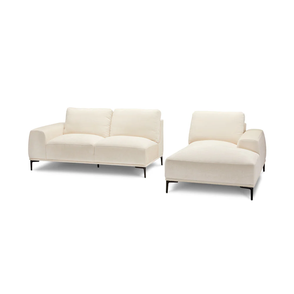 Middleton Sectional Sofa: Beige Linen - Image 4