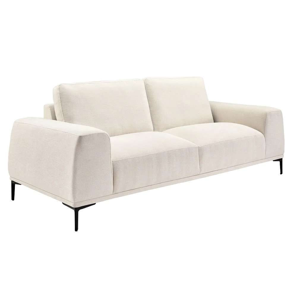 Middleton Sofa: Beige linen - Image 4
