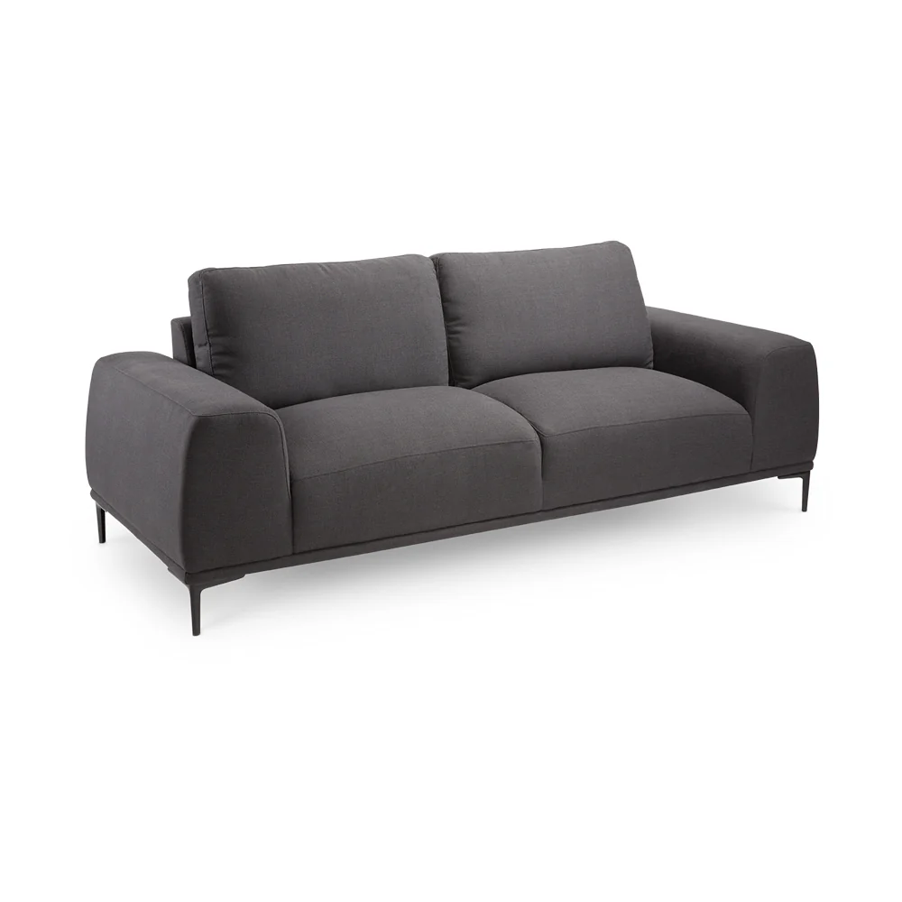 Middleton Sofa: Dark Grey Linen - Image 2