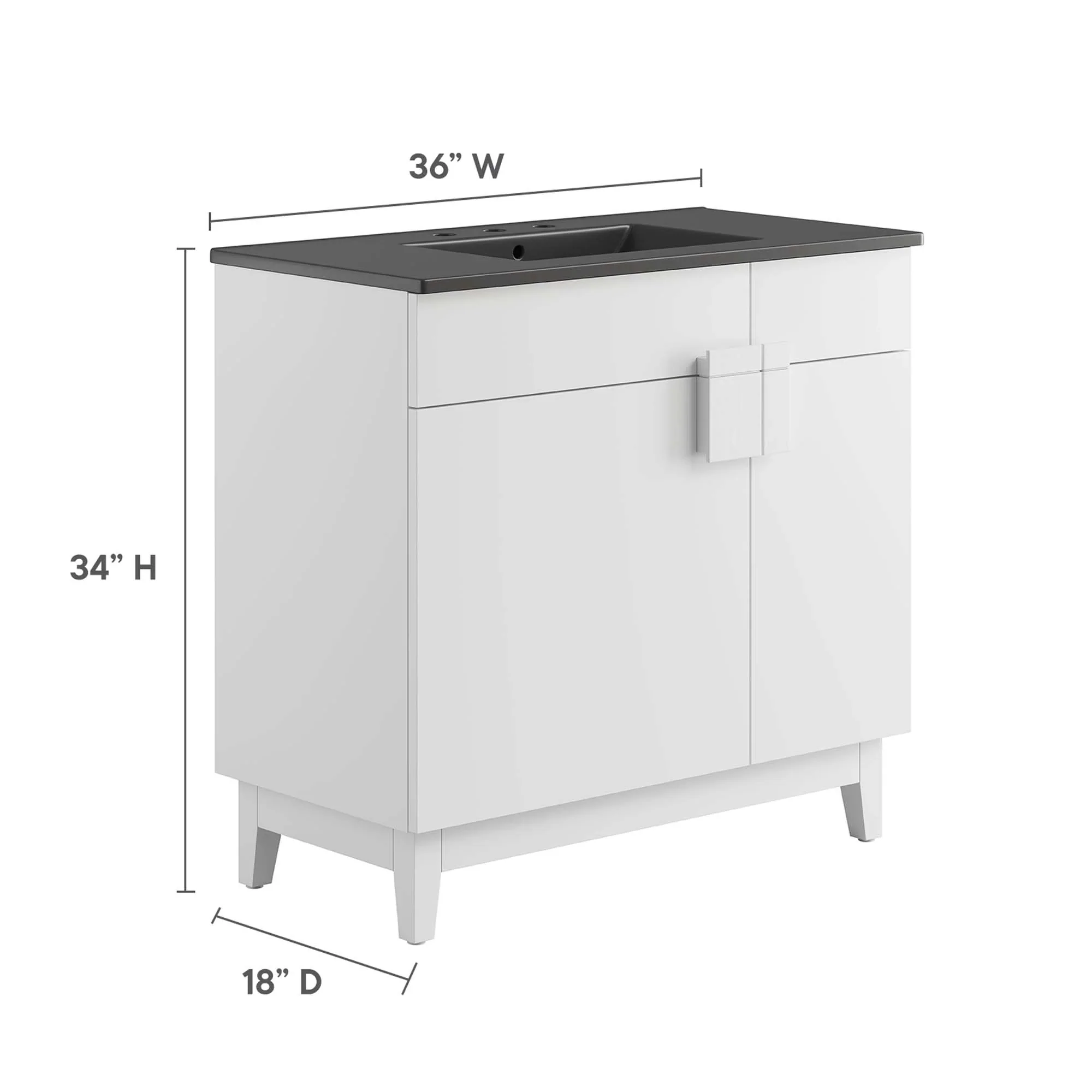 Miles Bathroom Vanity Basin Included - Image 99