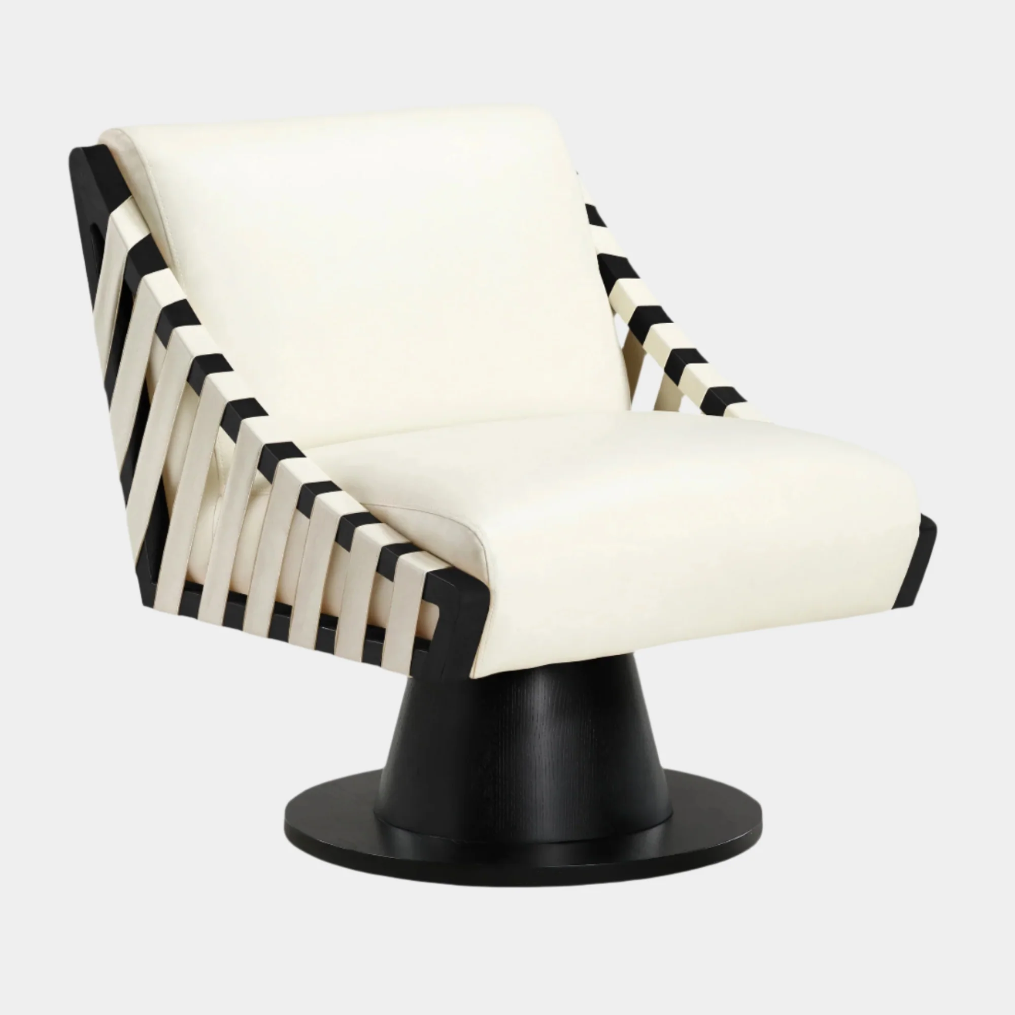 Millwin Vegan Leather Upholstered Swivel Accent Chair - Image 10