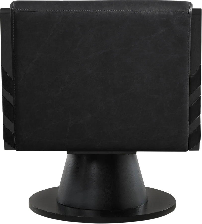 Millwin Vegan Leather Upholstered Swivel Accent Chair - Image 5