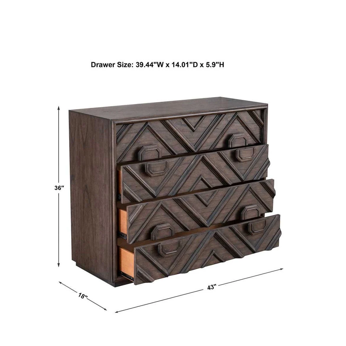 Mindra 4 Drawer Chest - Image 9