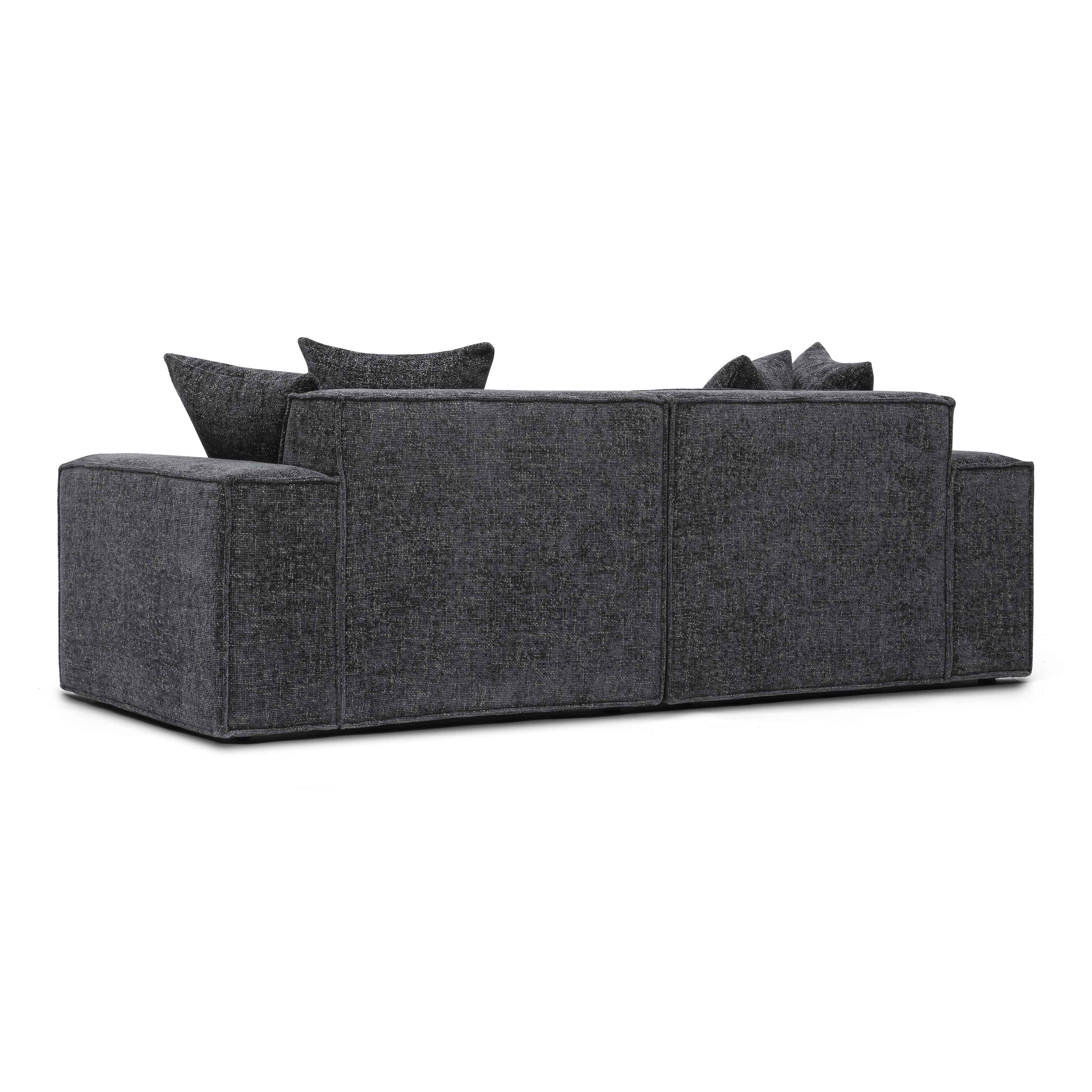 Mindy 84" Performance Chenille Basketweave Modular Loveseat - Image 16
