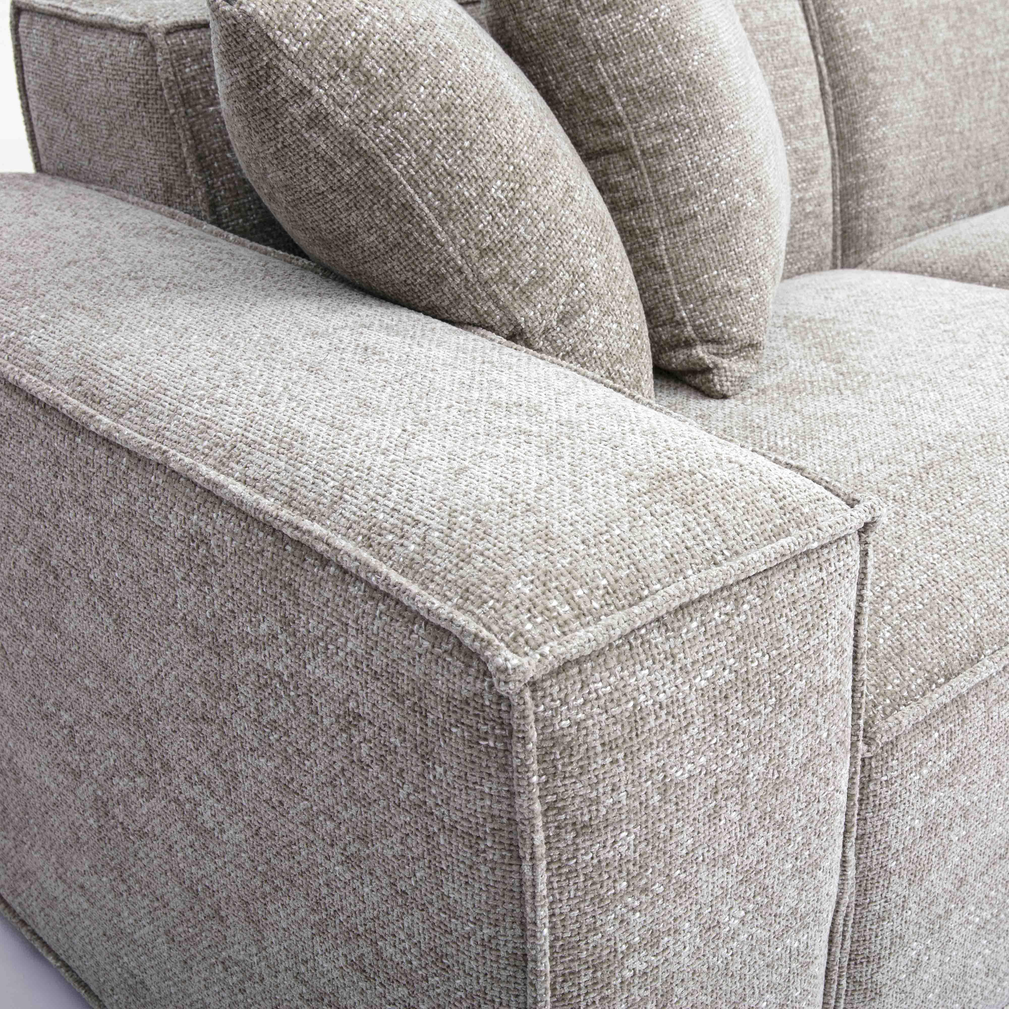 Mindy 4-Piece Performance Chenille Basketweave Modular Sectional - Image 12
